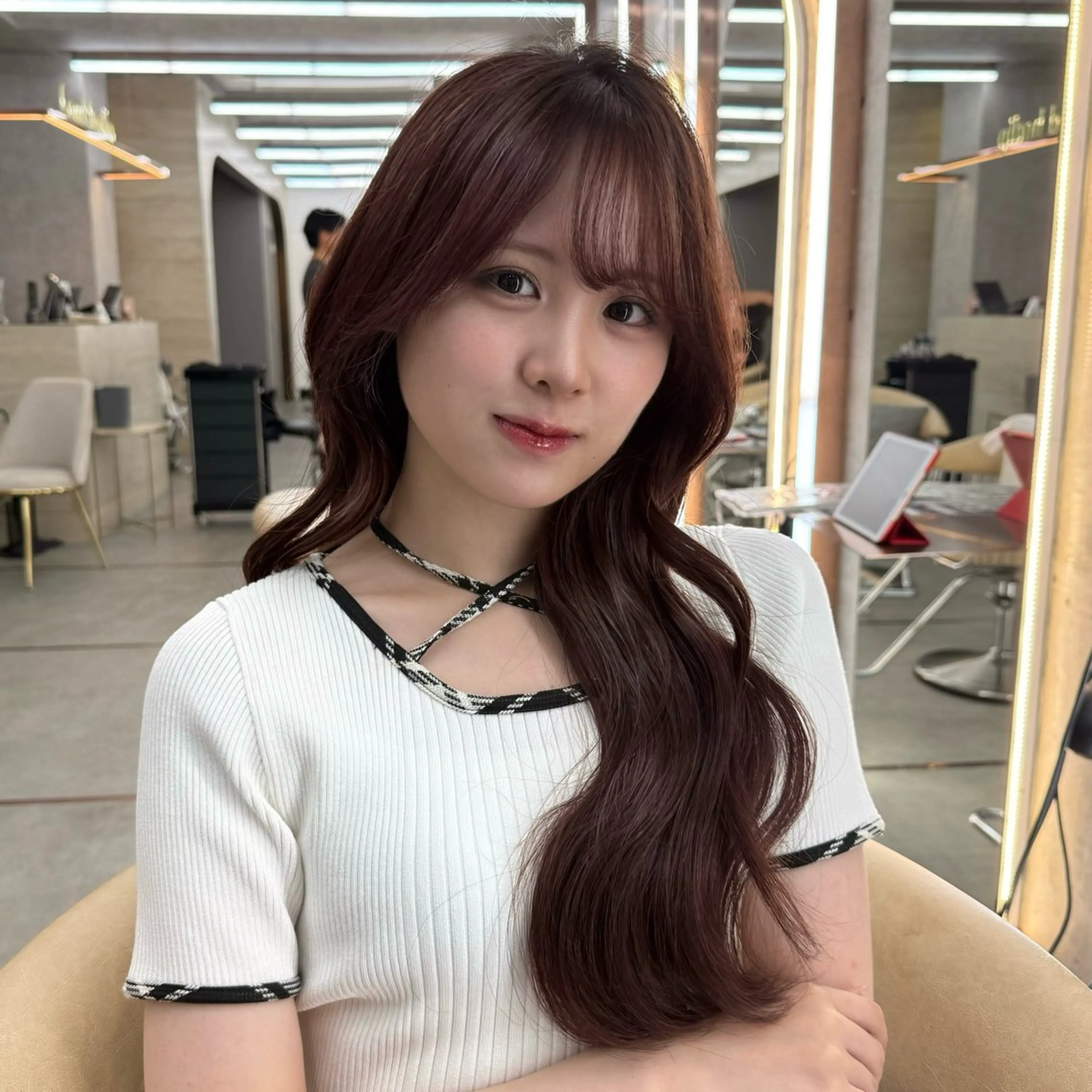 【💎9月限定】🇰🇷レイヤーカット+💕プレミアムケアカラー＋3step超音波アイロントリートメントの写真