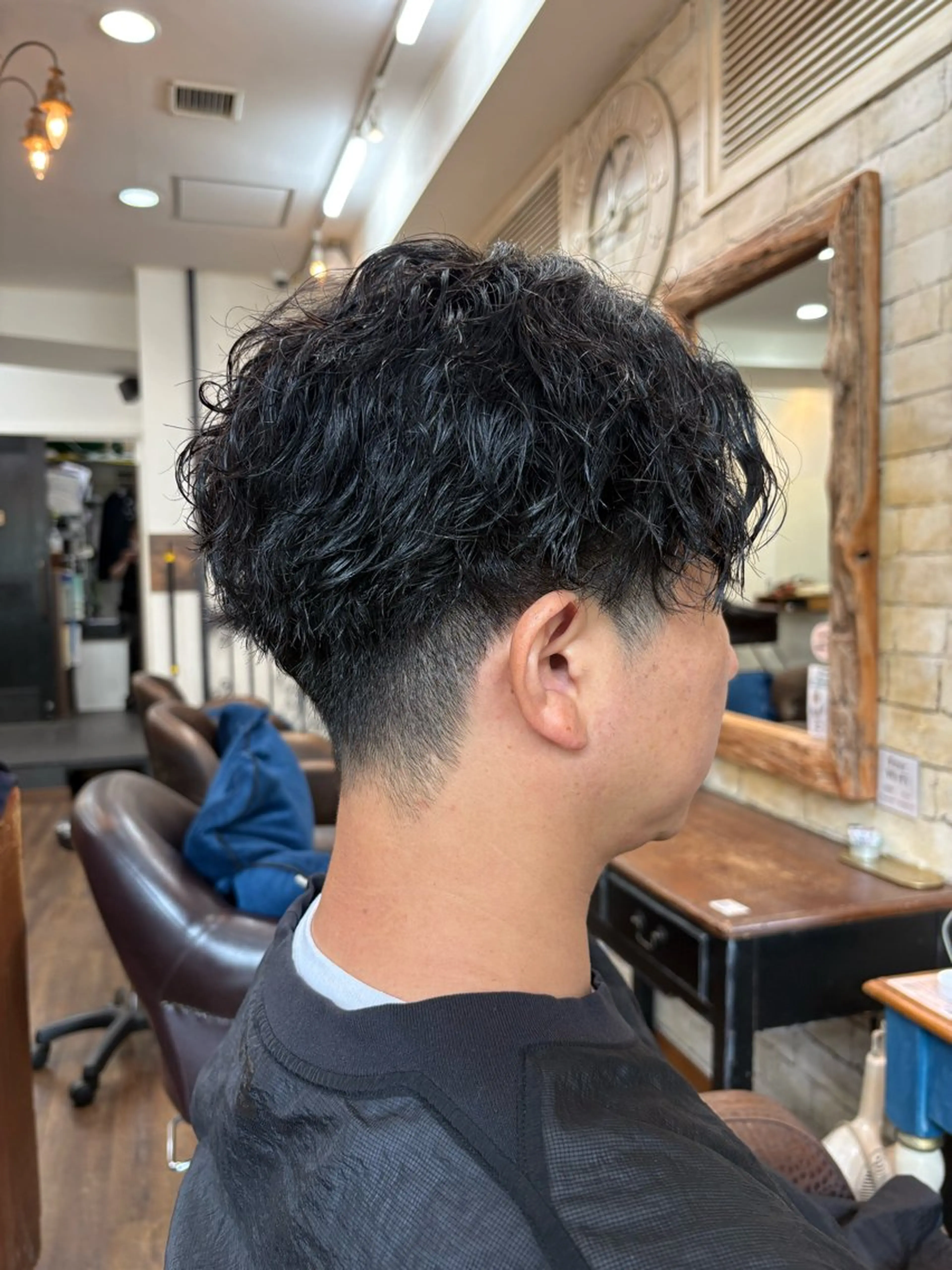 パーマ メンズ 清水 真之介のヘアスタイル
