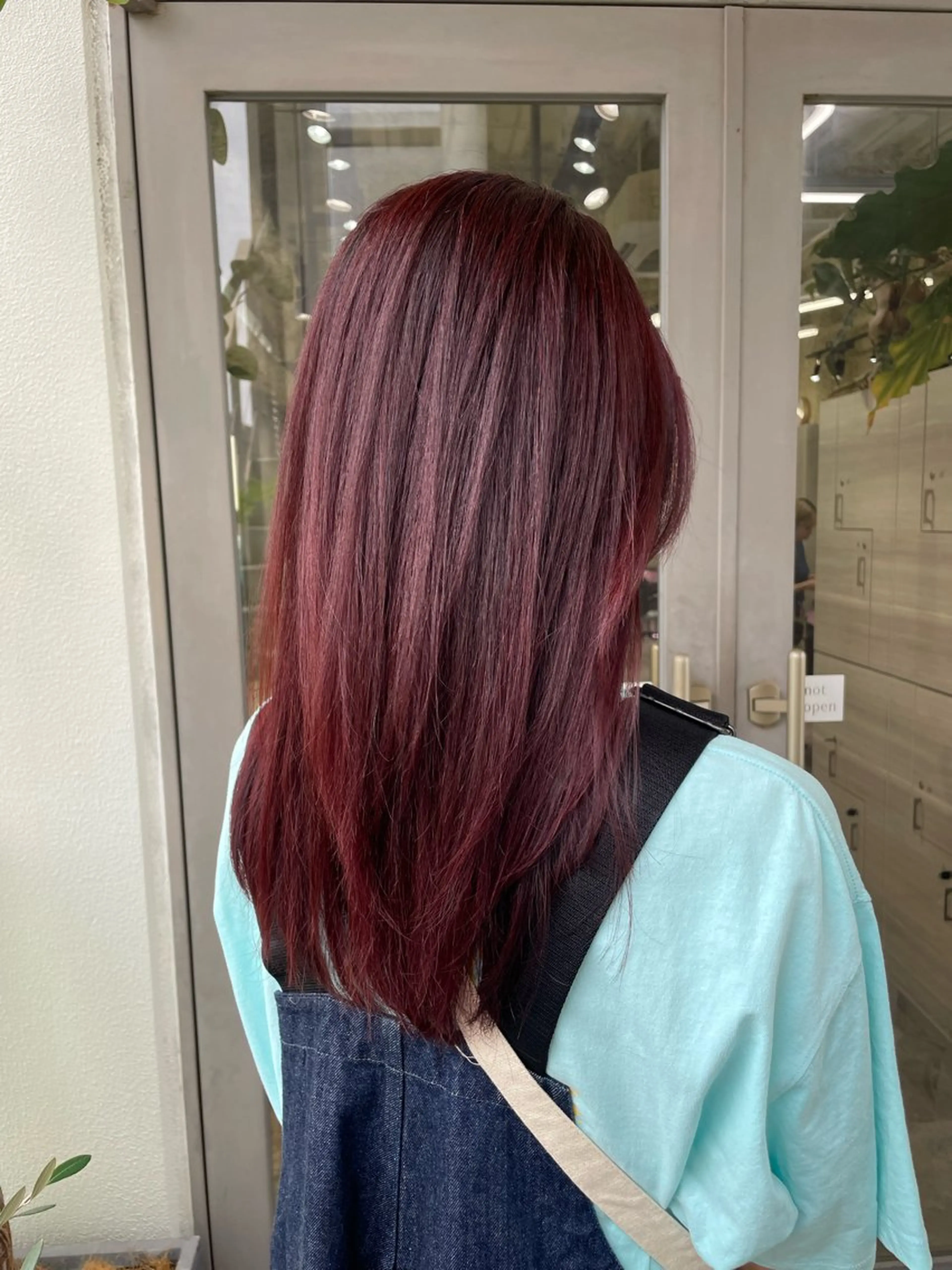 ミディアム カラー ブリーチ レッドカラー ヘアカラー the path shogo🌻のヘアスタイル