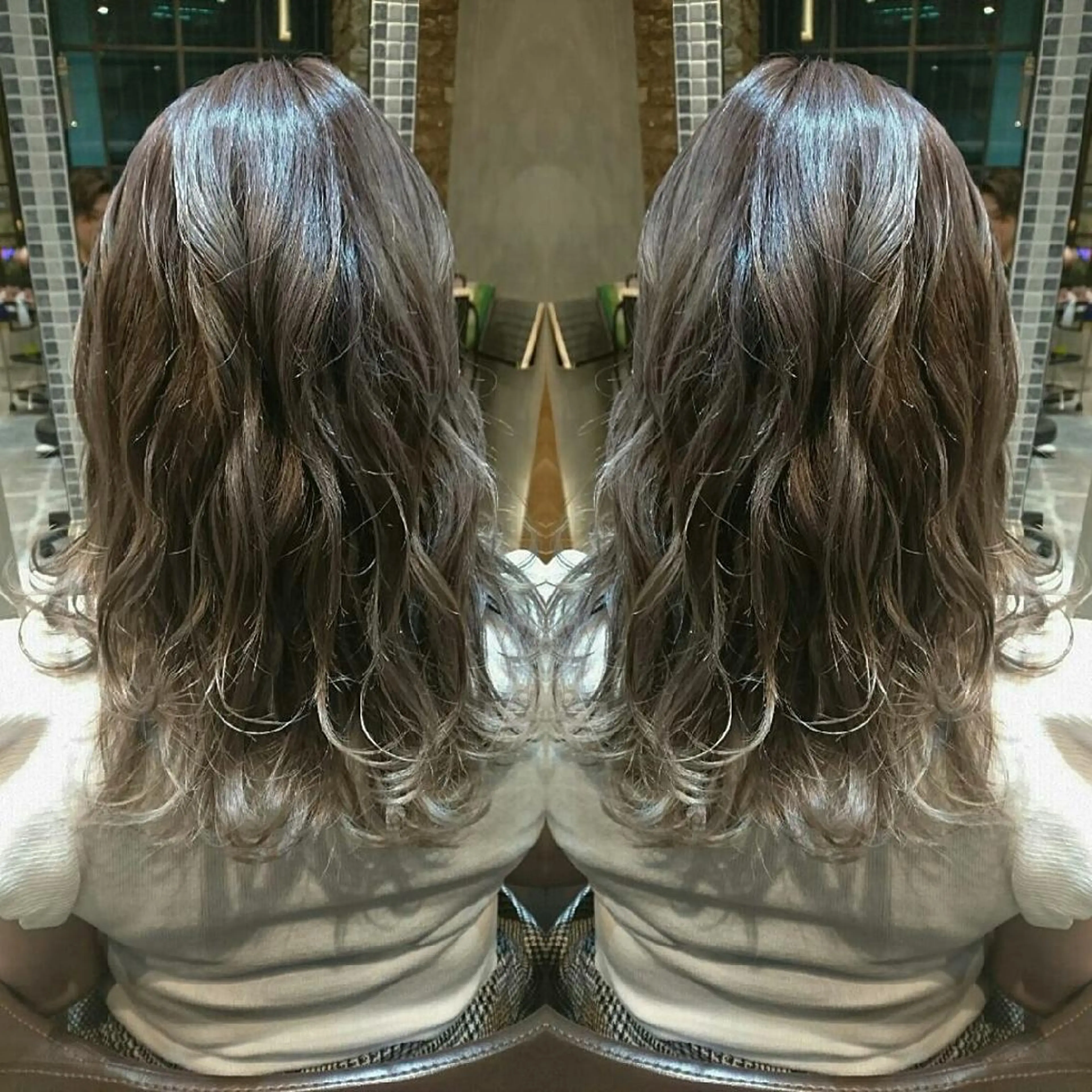 セミロング カラー ヘアアレンジ グラデーションカラー カット 縮毛矯正 トリートメント youres センター南所属・今満 精二のヘアスタイル