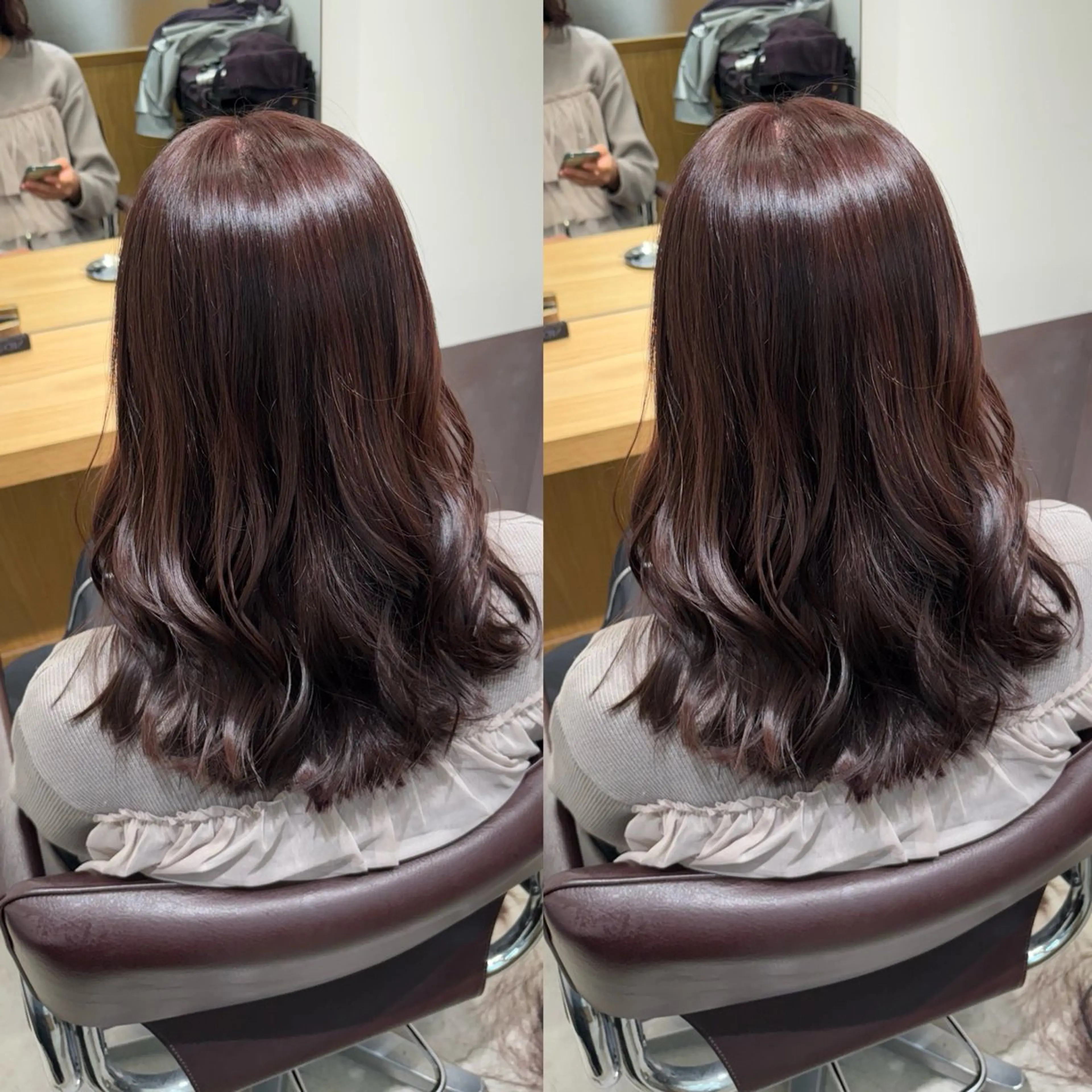 ミディアム カラー カット ヘアカラー GO TODAY SHAiRE SALON 新宿店所属・Minami. 🩵 再現性特化ヘアのヘアスタイル