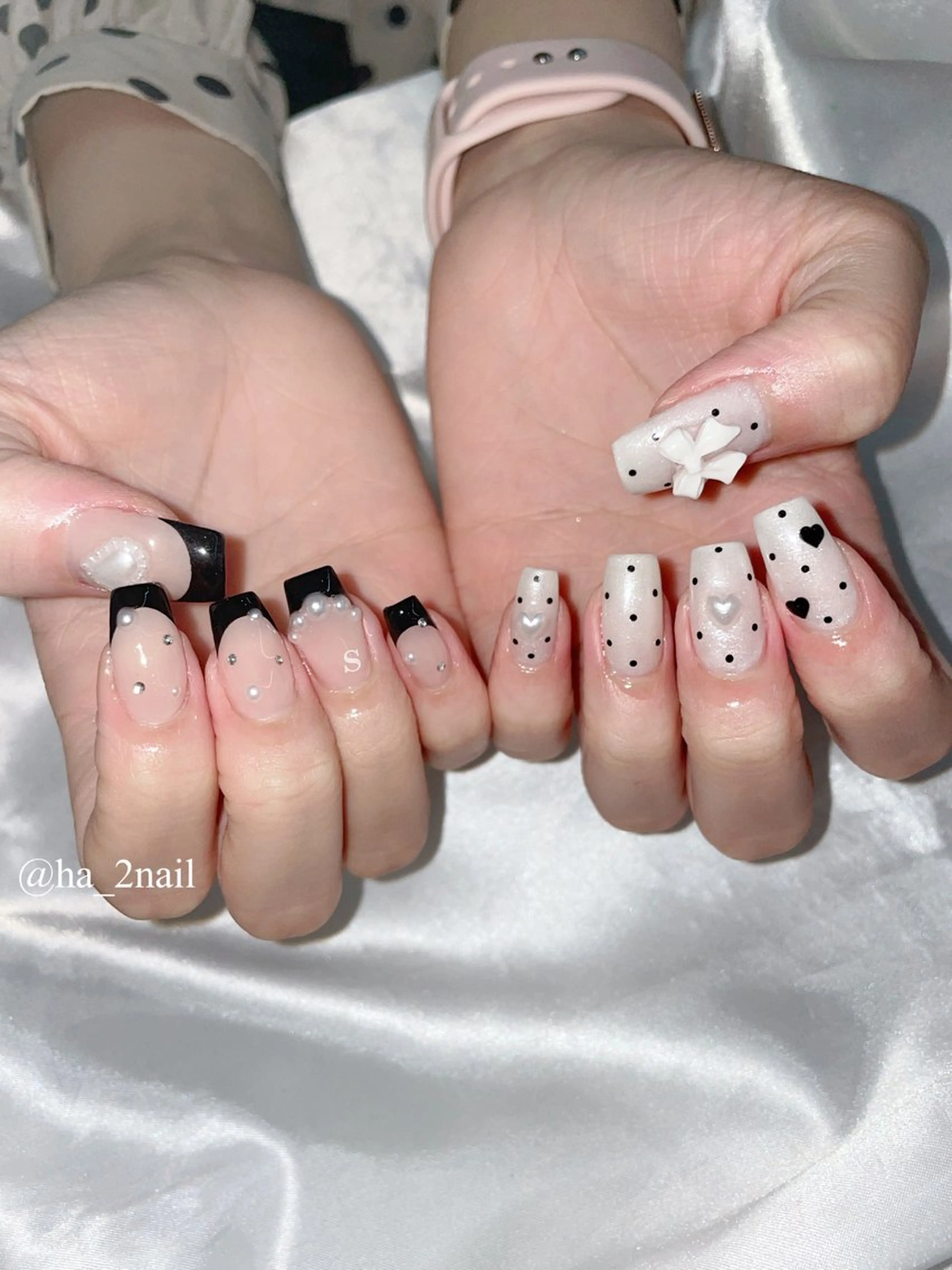 ネイル フレンチネイル ガーリー NAIL and EYELASH ALPHA.所属・ALPHA. 姫繇のネイルデザイン