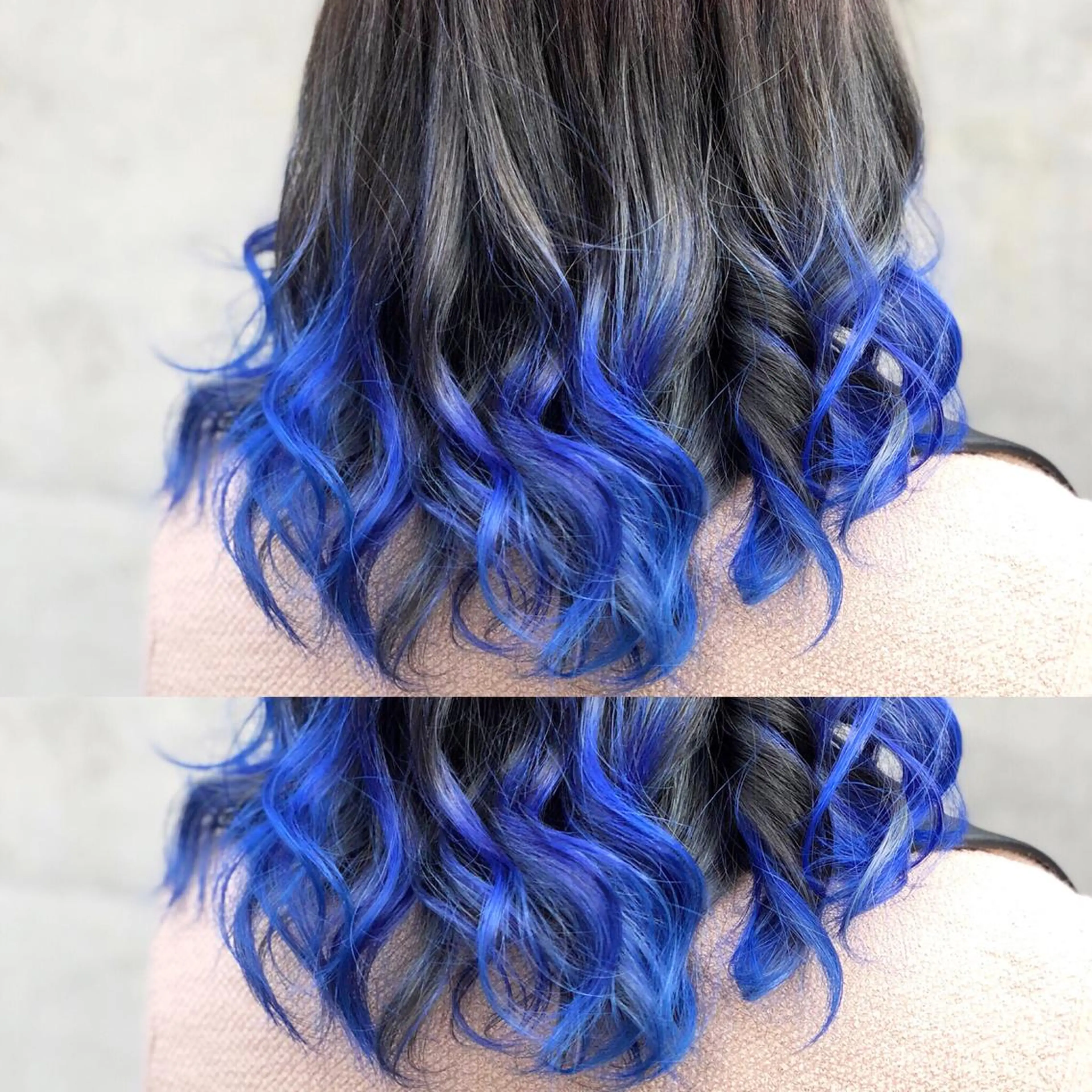 ミディアム カラー ヘアアレンジ ブルーカラー グラデーションカラー ヘアカラー ALLY（アリー）所属・ミニモお気に入り数 No.1宍戸雄弥のヘアスタイル