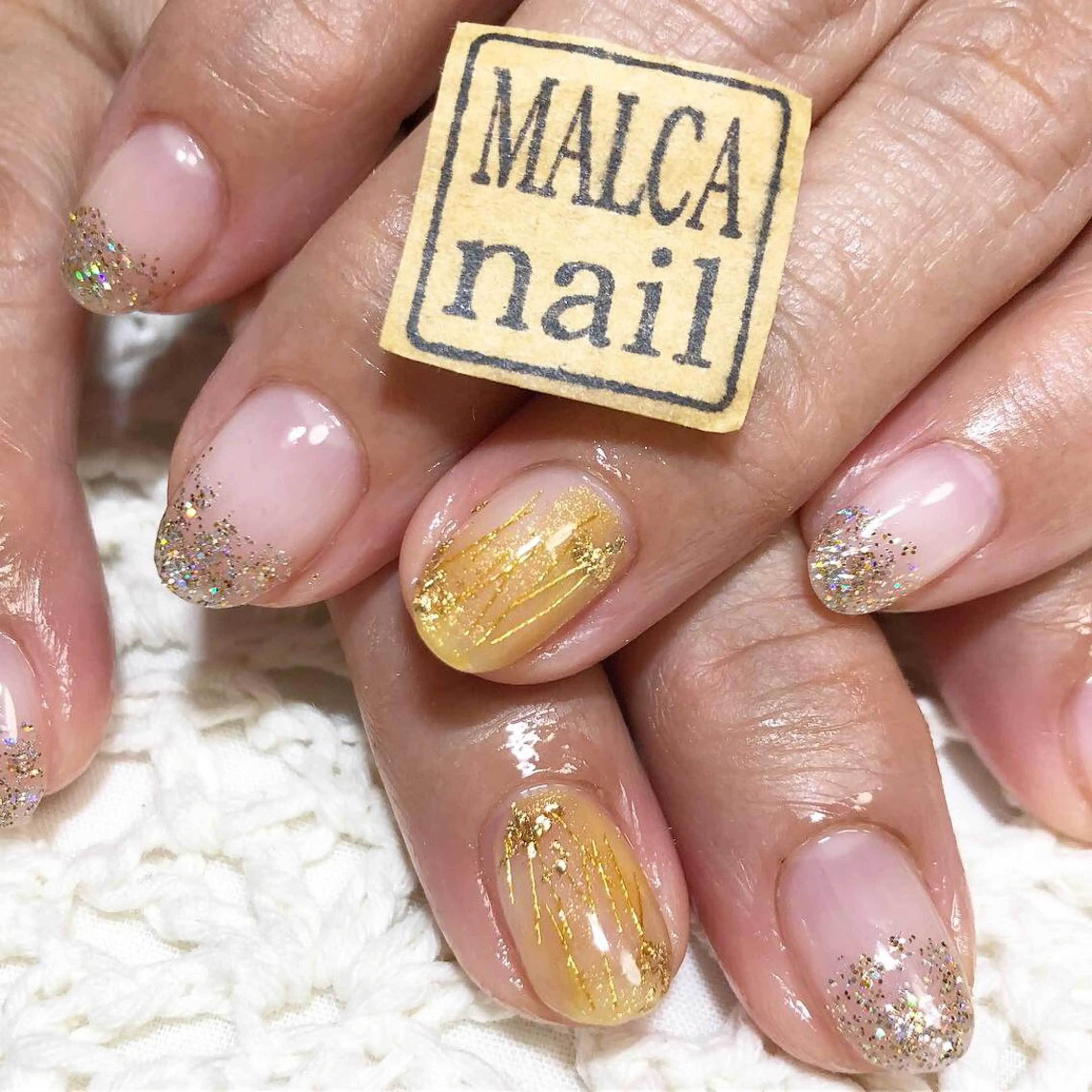 ロング カラー パーマ ヘアアレンジ キッズ ネイル マツエク・マツパ MALCAnail(マルカネイル)所属・荒木 莉奈のネイルデザイン