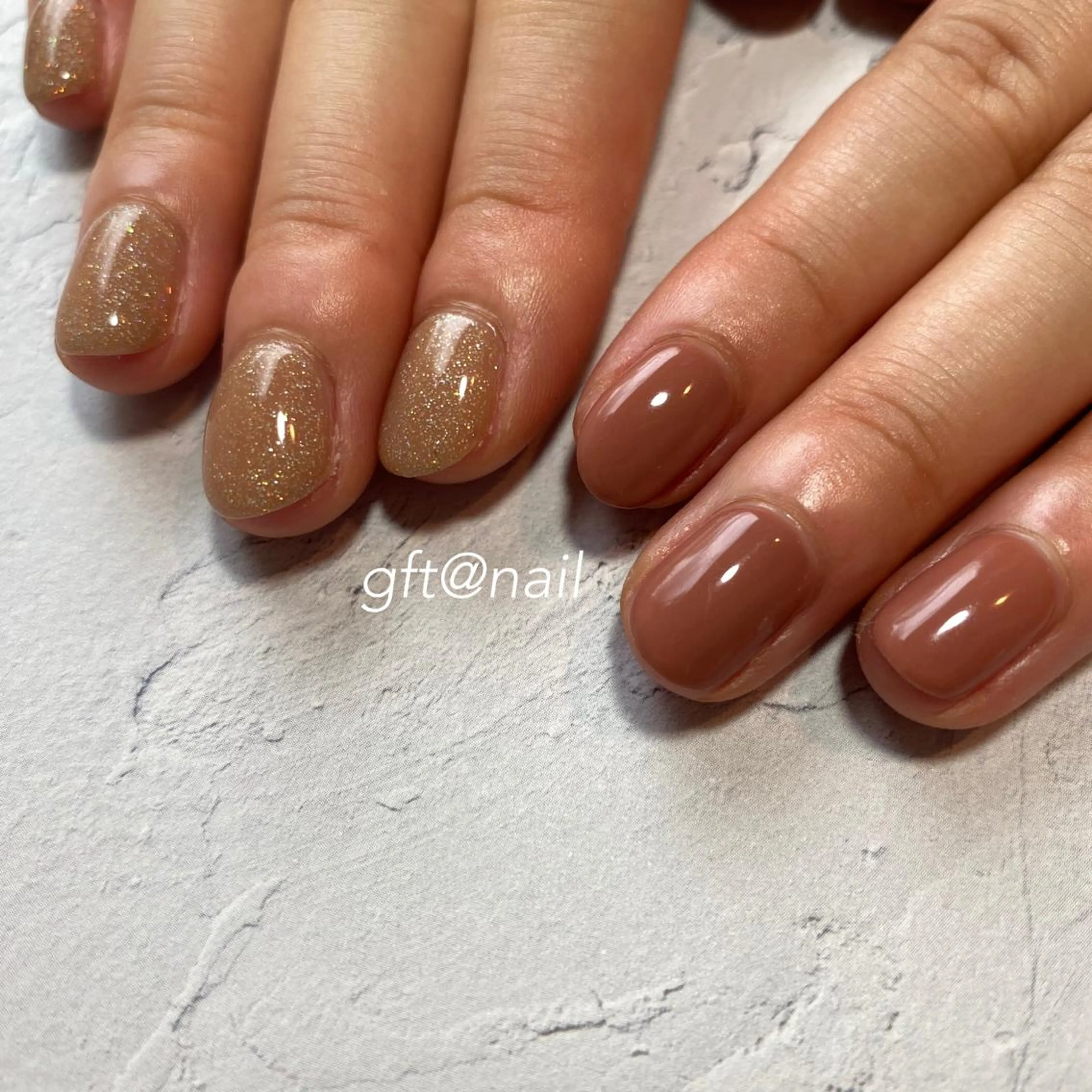 ネイル ラメ(グリッター) ワンカラーネイル ハンドネイル etorca nailのネイルデザイン