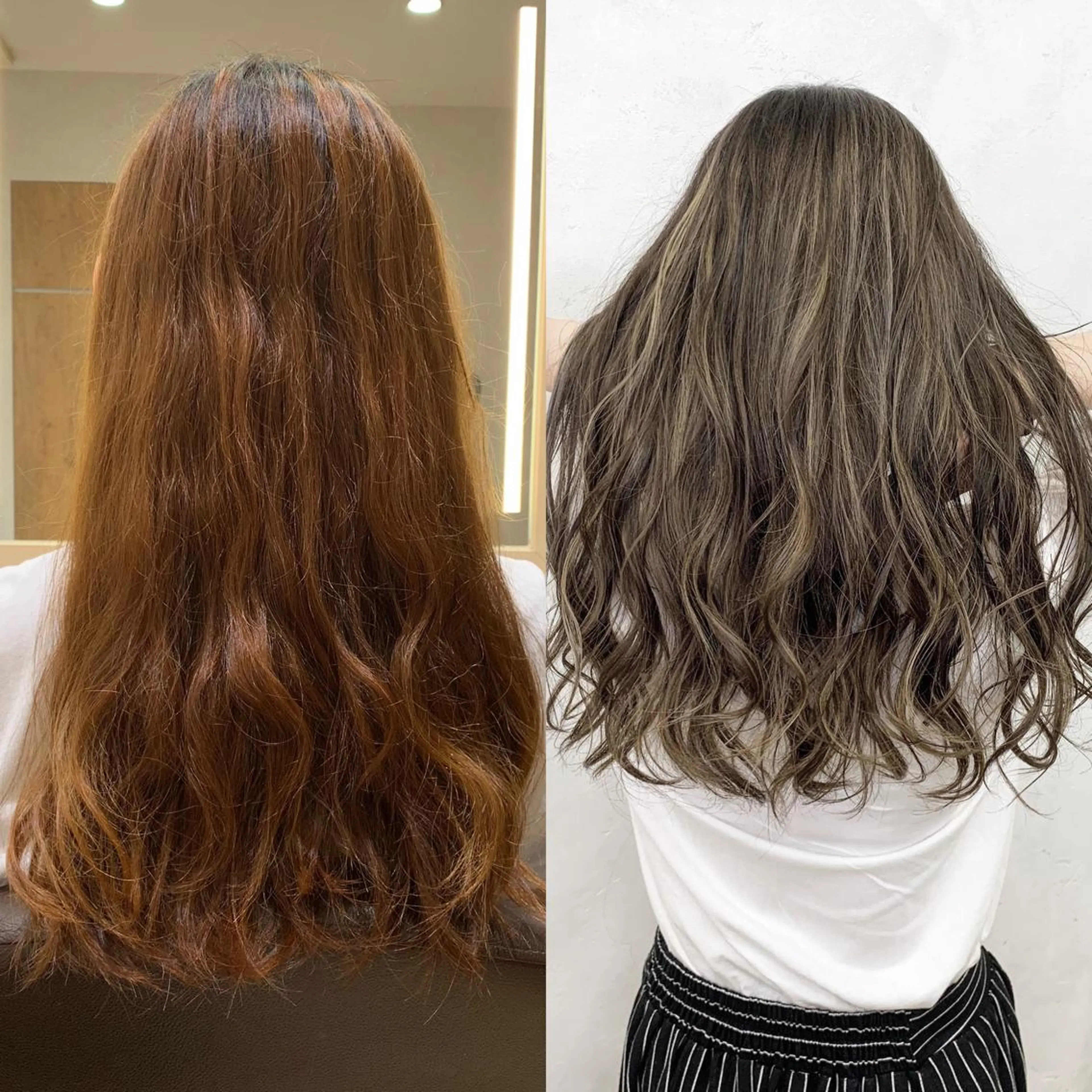 ロング カラー ヘアアレンジ グレージュ ハイライトカラー ハイライト ヘアカラー TATSUYA アートディレクターのヘアスタイル