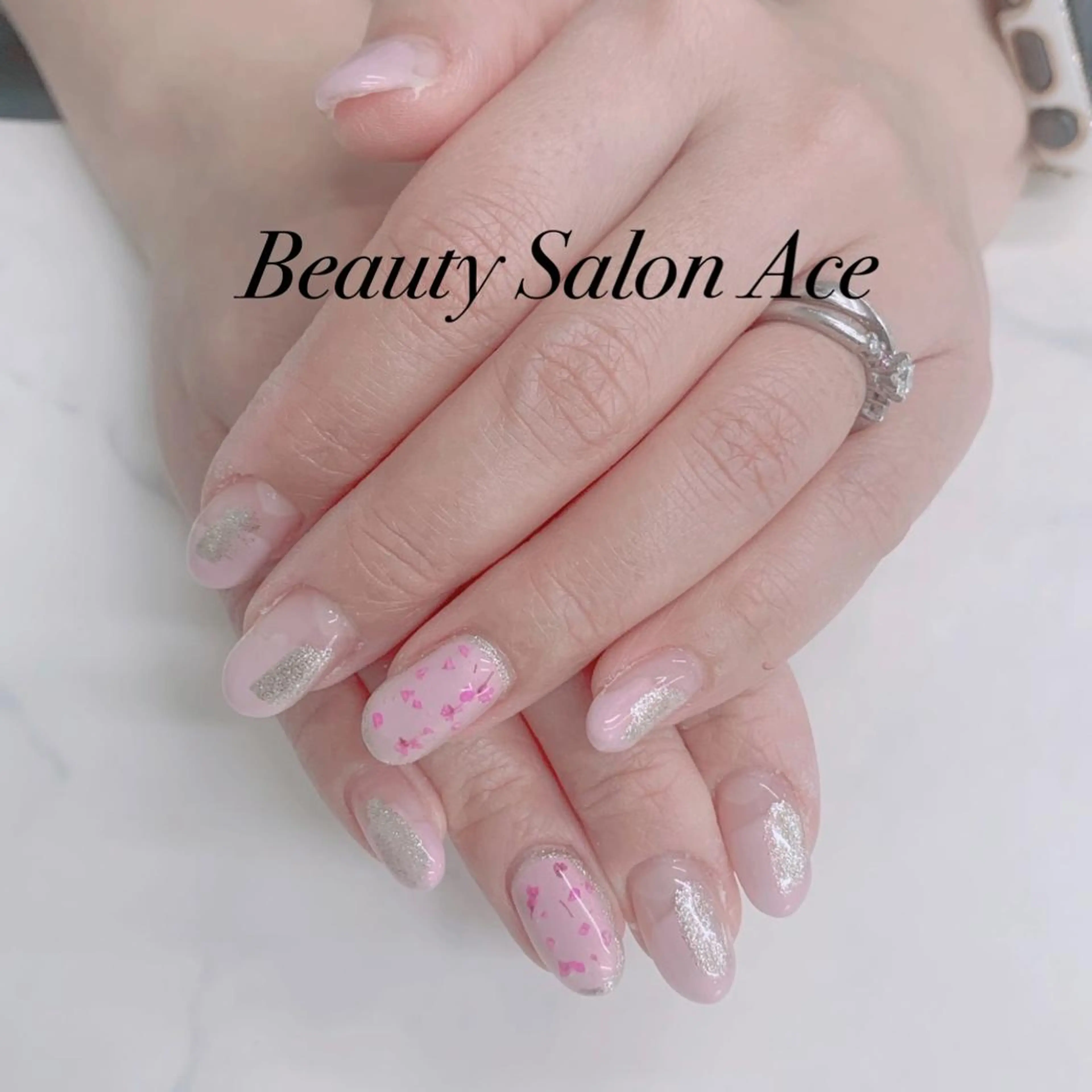 ネイル メンズネイル 春ネイル Beauty Salon Ace(ネイルサロン エース)所属・池袋フィルイン Ace♡長さだしのネイルデザイン