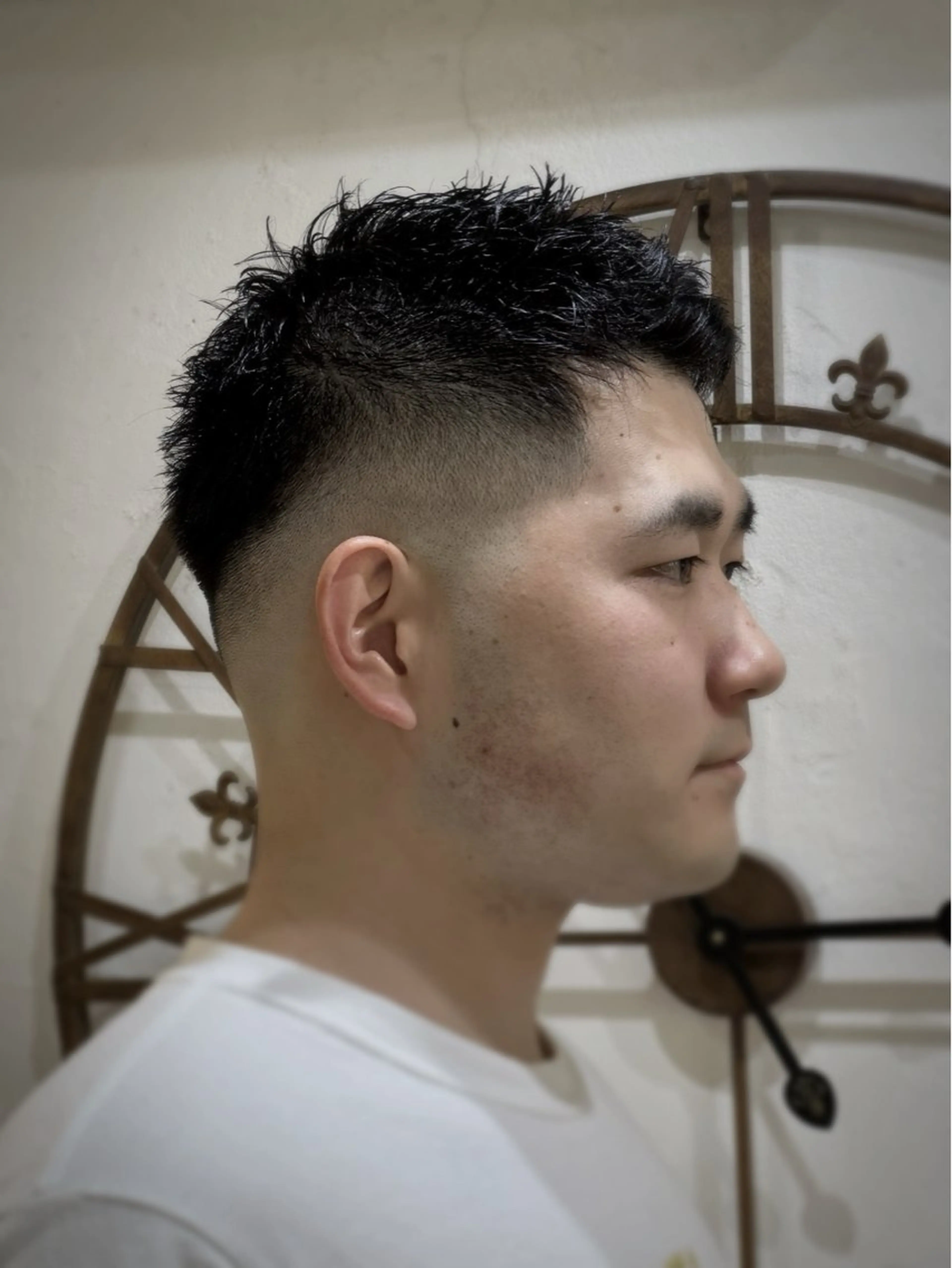 ショート メンズ スパイキー/ ピンパーマ/緑川雄也のヘアスタイル