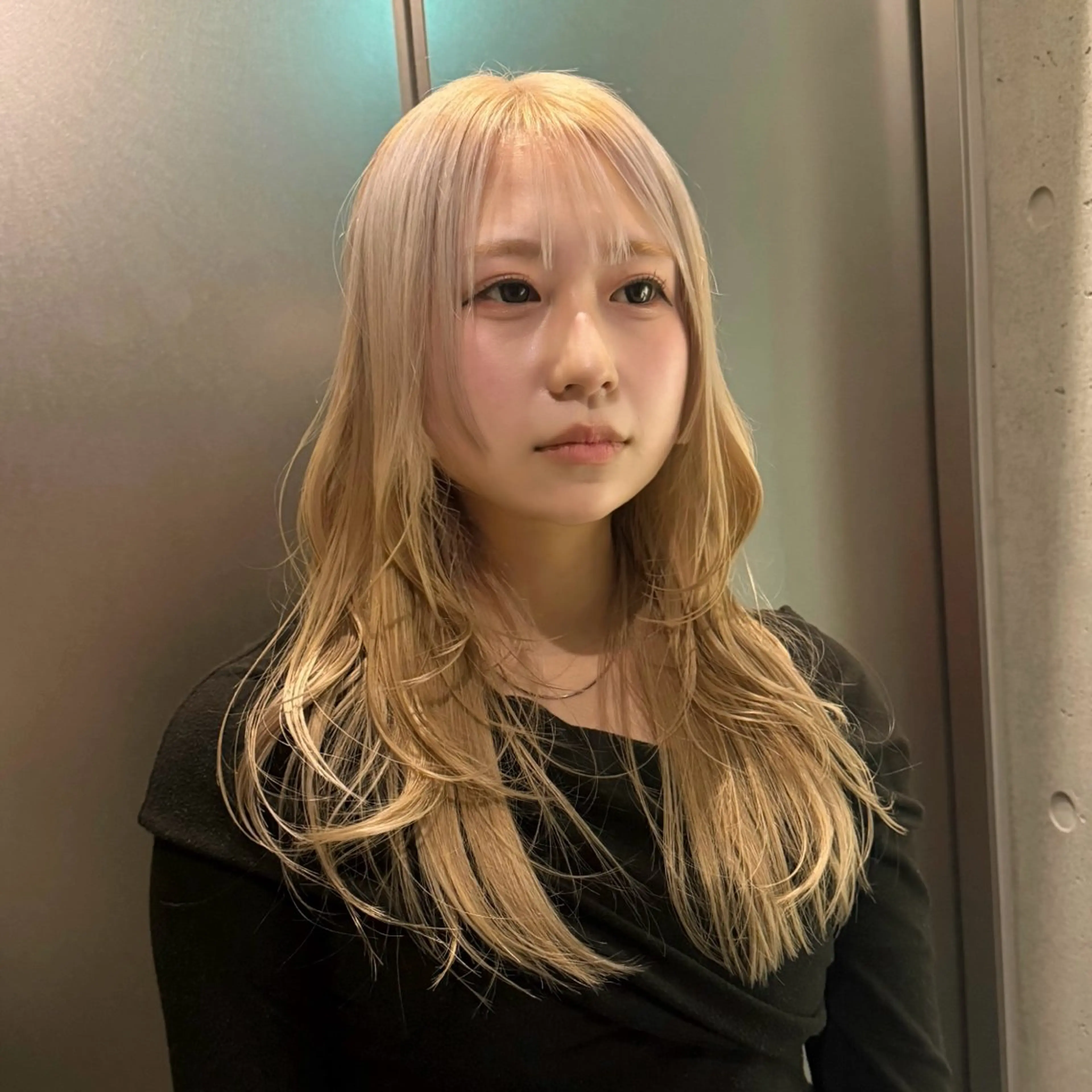 ロング カラー カット ヘアカラー トリートメント ⛄️似合わせ暖色/ 抜け感レイヤー/ゆいのヘアスタイル