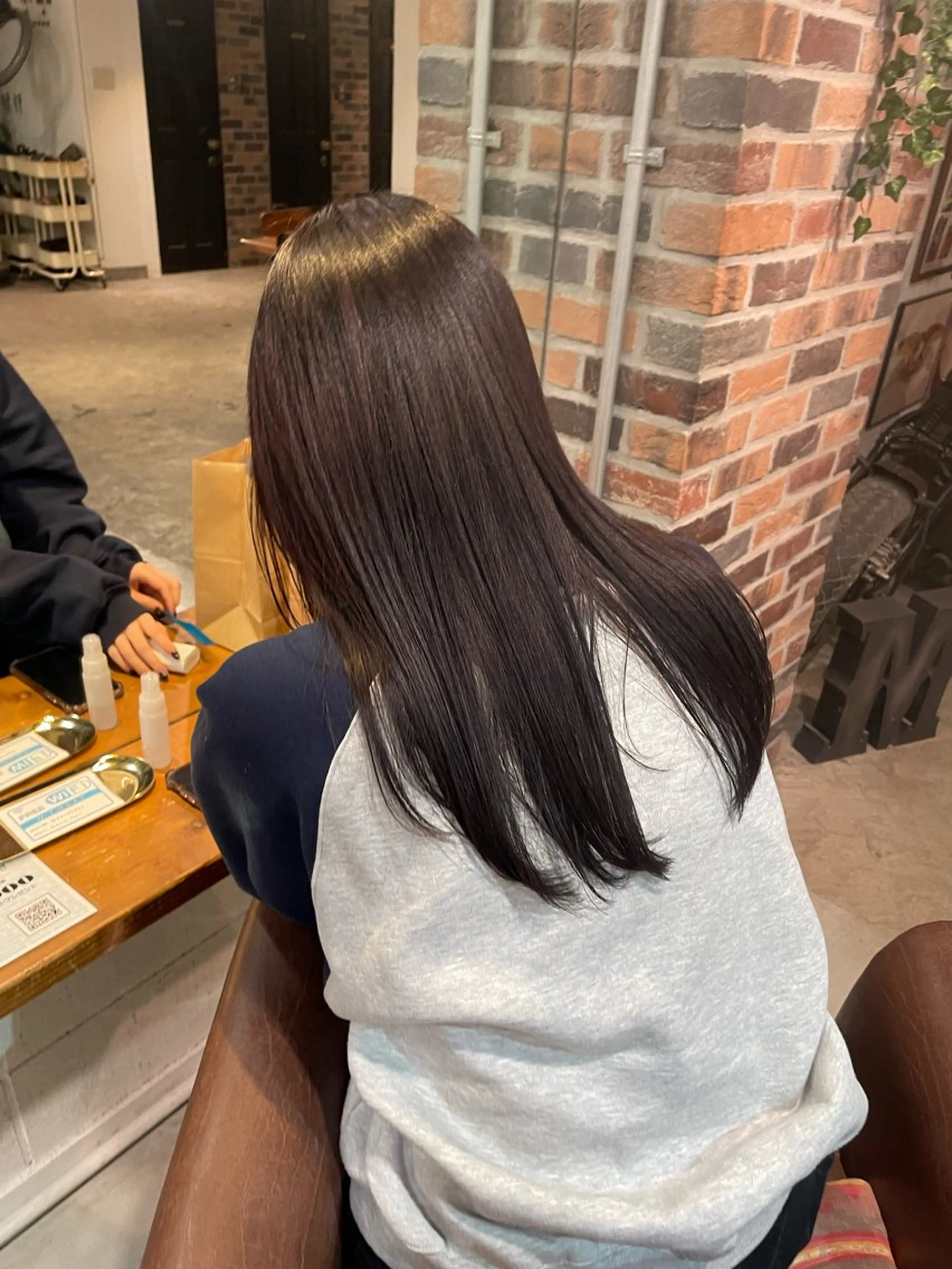 セミロング カラー ヘアアレンジ 縮毛矯正 MARIO HAIR DESIGN所属・ブリーチ/艶髪矯正 🌒Ameriのヘアスタイル