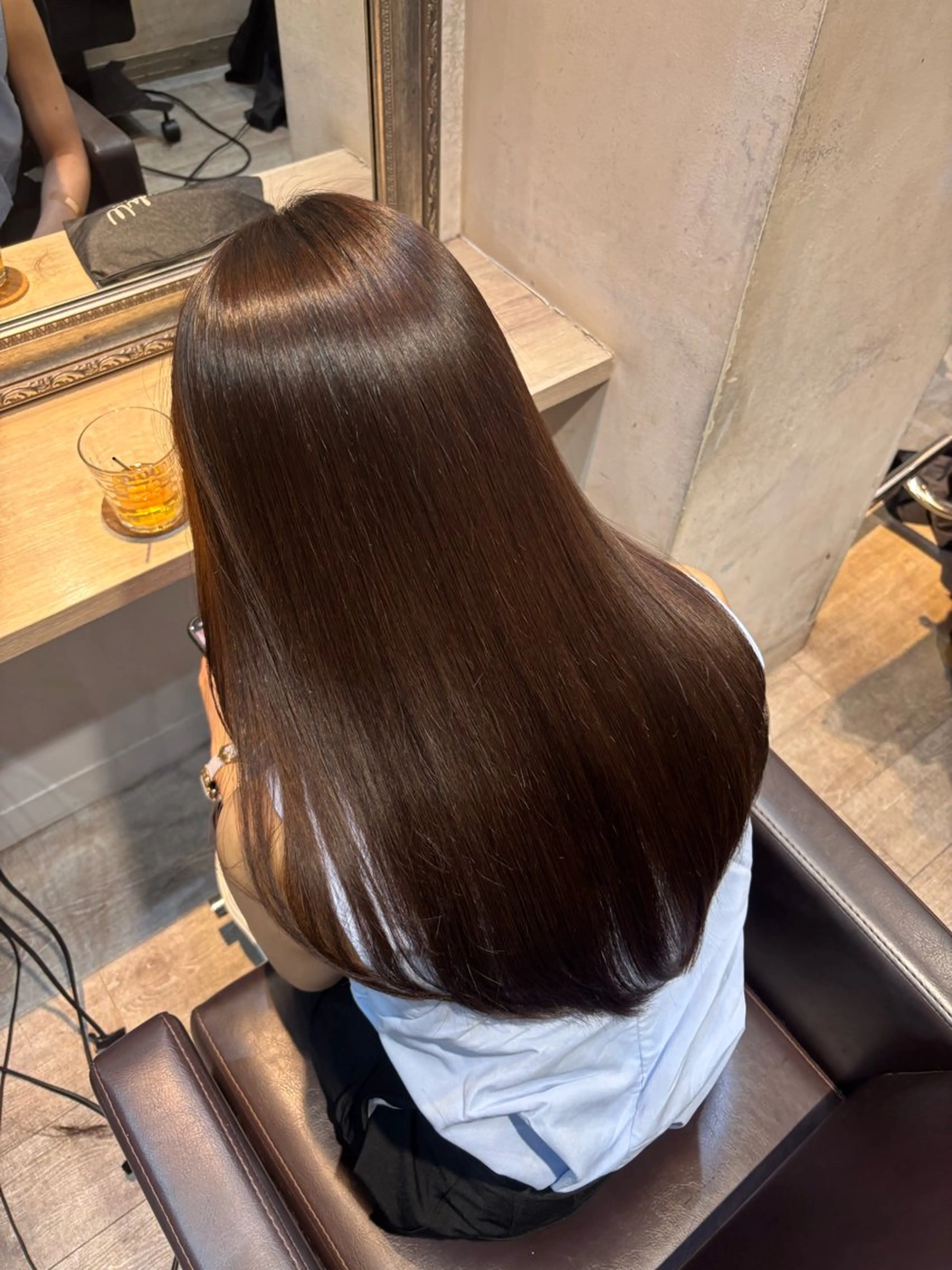 ロング 髪質改善 縮毛矯正 トリートメント 縮毛矯正 momoka ⠀のヘアスタイル
