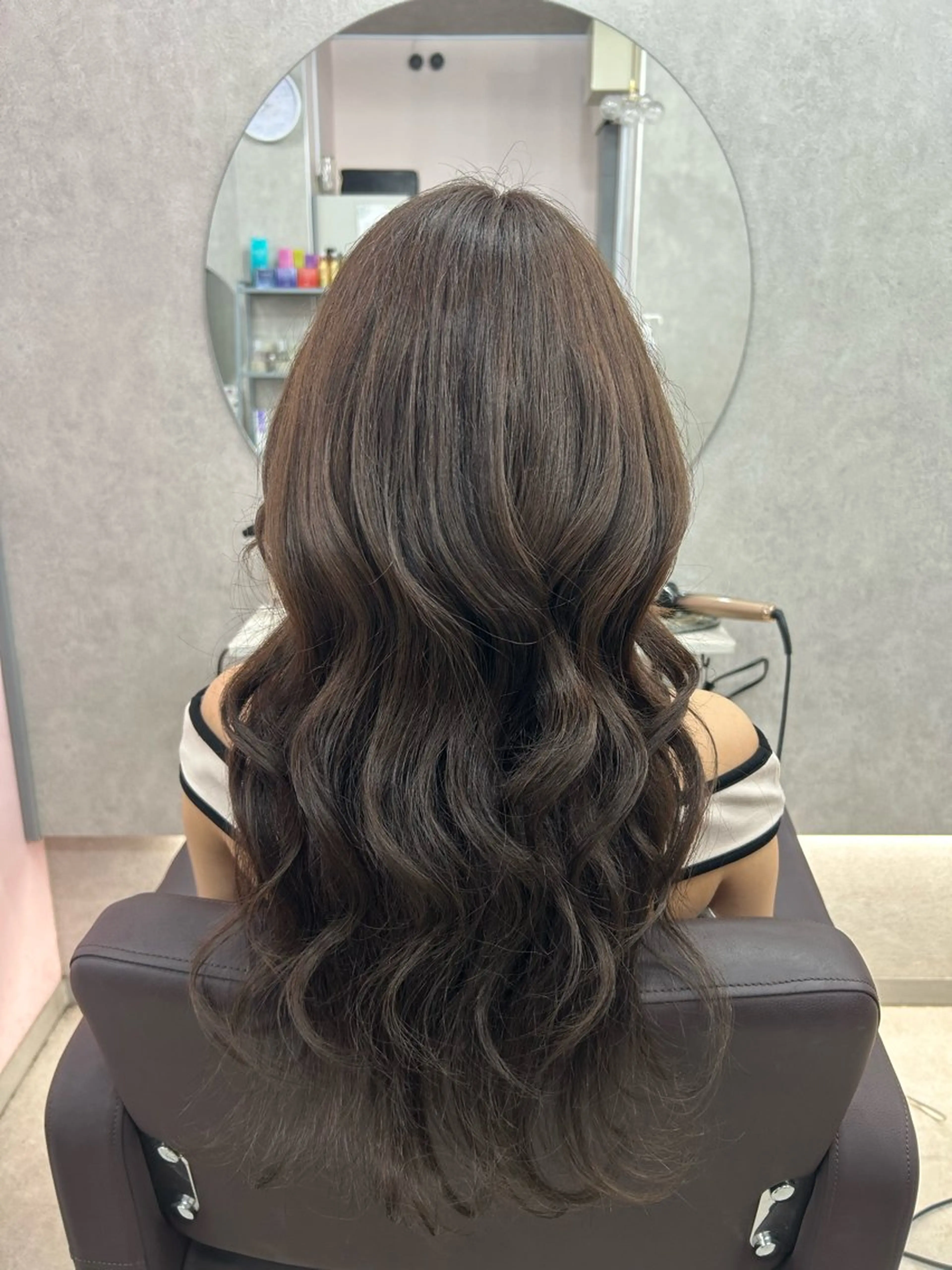 ロング カラー ブラウンカラー チョコレートブラウン ヘアカラー トリートメント ヘッドスパ 岩田 ひより🦄💜のヘアスタイル
