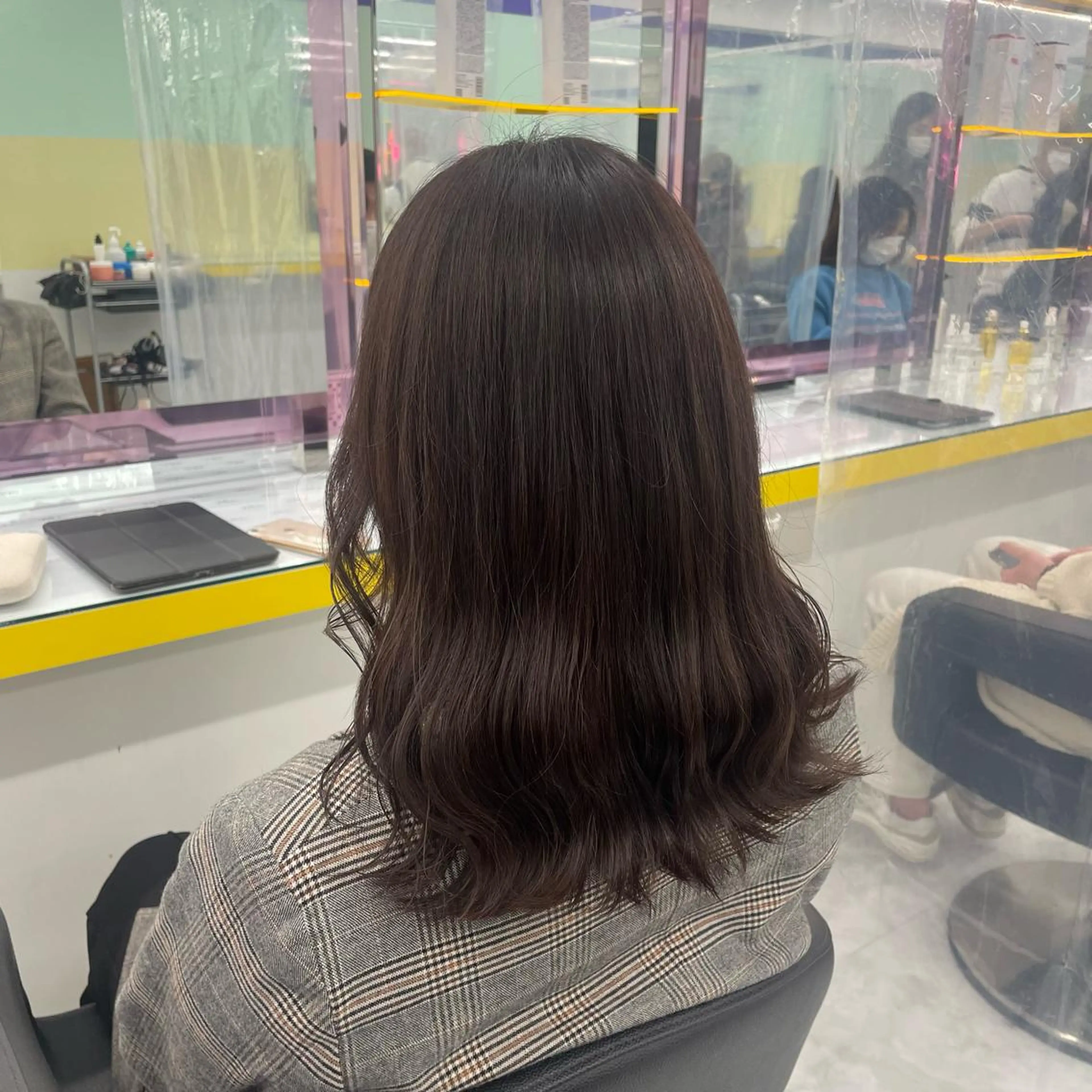 ミディアム チョコレートブラウン 🤍韓国トレンド ヘア🤍miku🤍のヘアスタイル