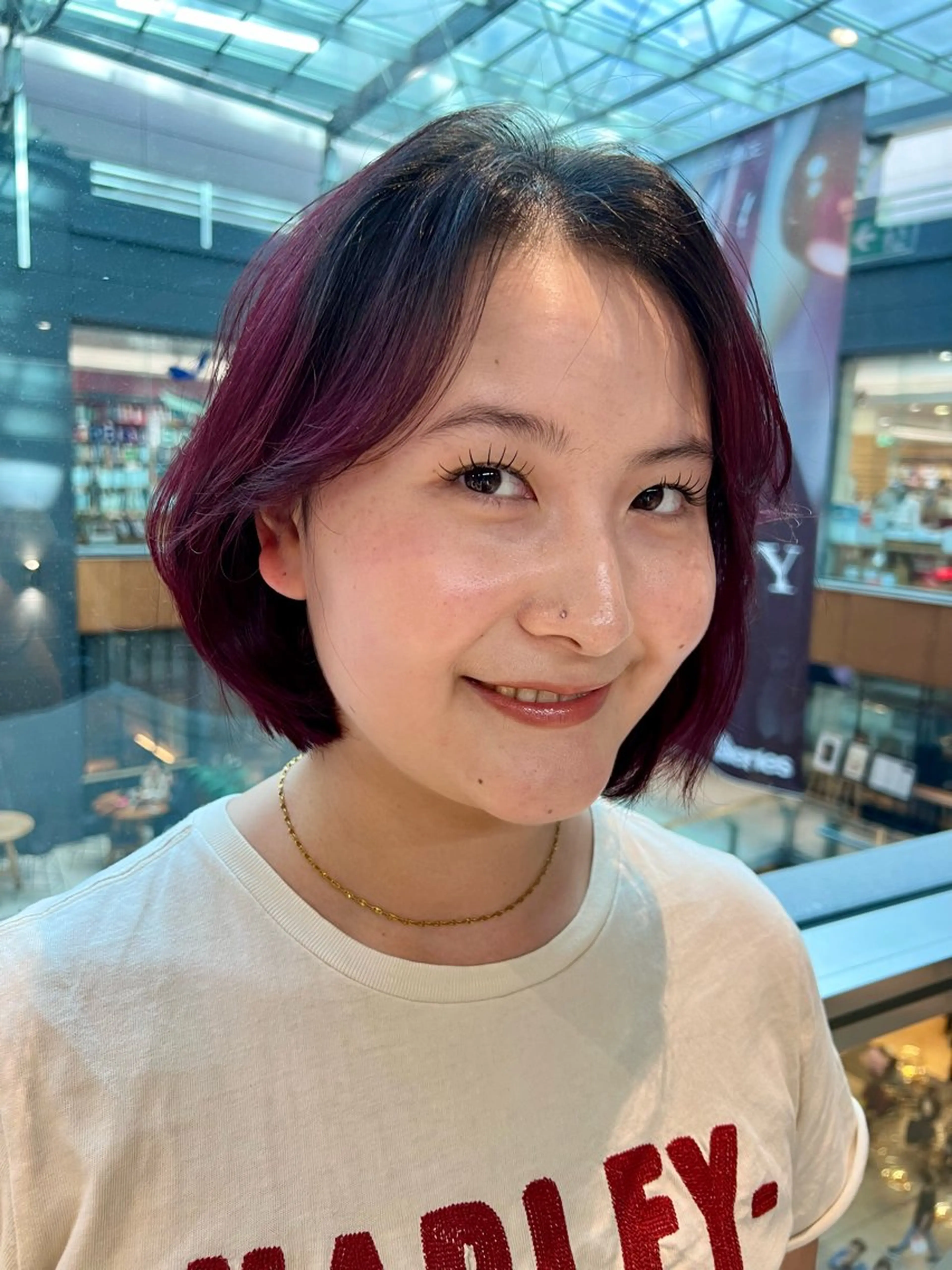ショート カラー 舟橋 瑞稀のヘアスタイル