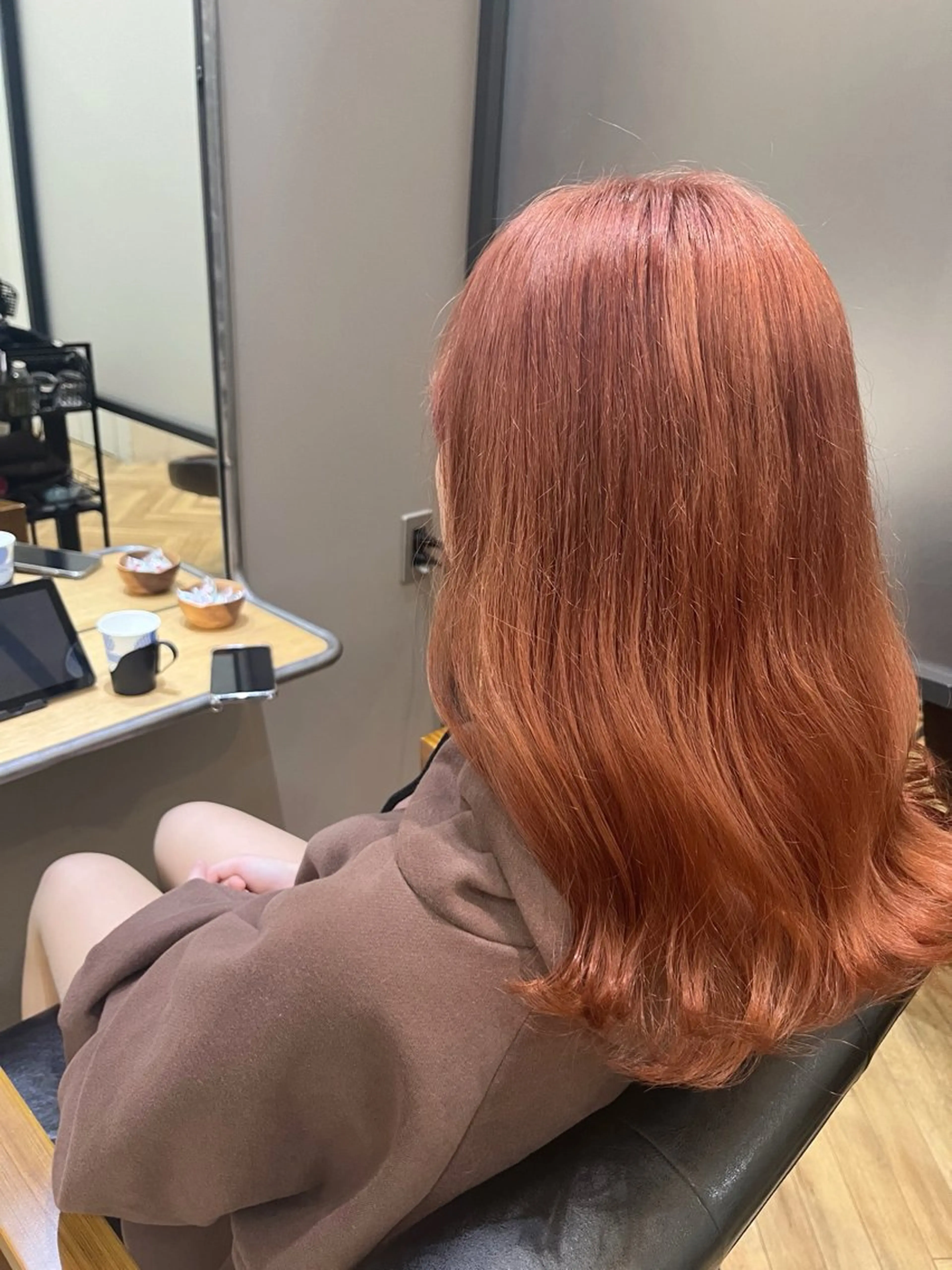 カラー ベージュカラー ブリーチ ピンクカラー ピンクベージュ ヘアカラー 髪質改善🫧艶髪🫧 韓国ヘア🤍神田紗来のヘアスタイル
