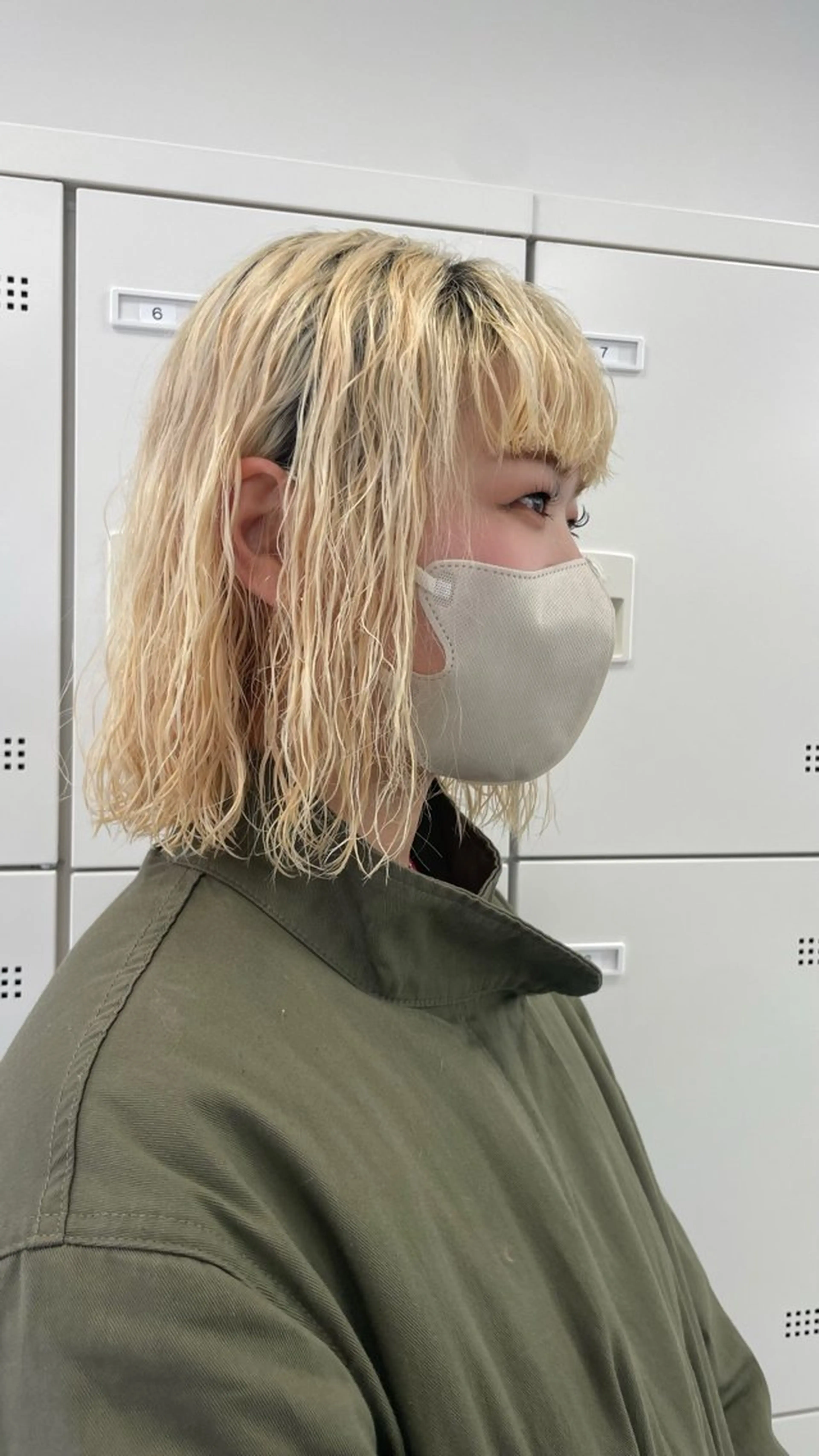 パーマ 縮毛矯正 カット パーマ 抜け感hair Mayu/ブリーチのヘアスタイル