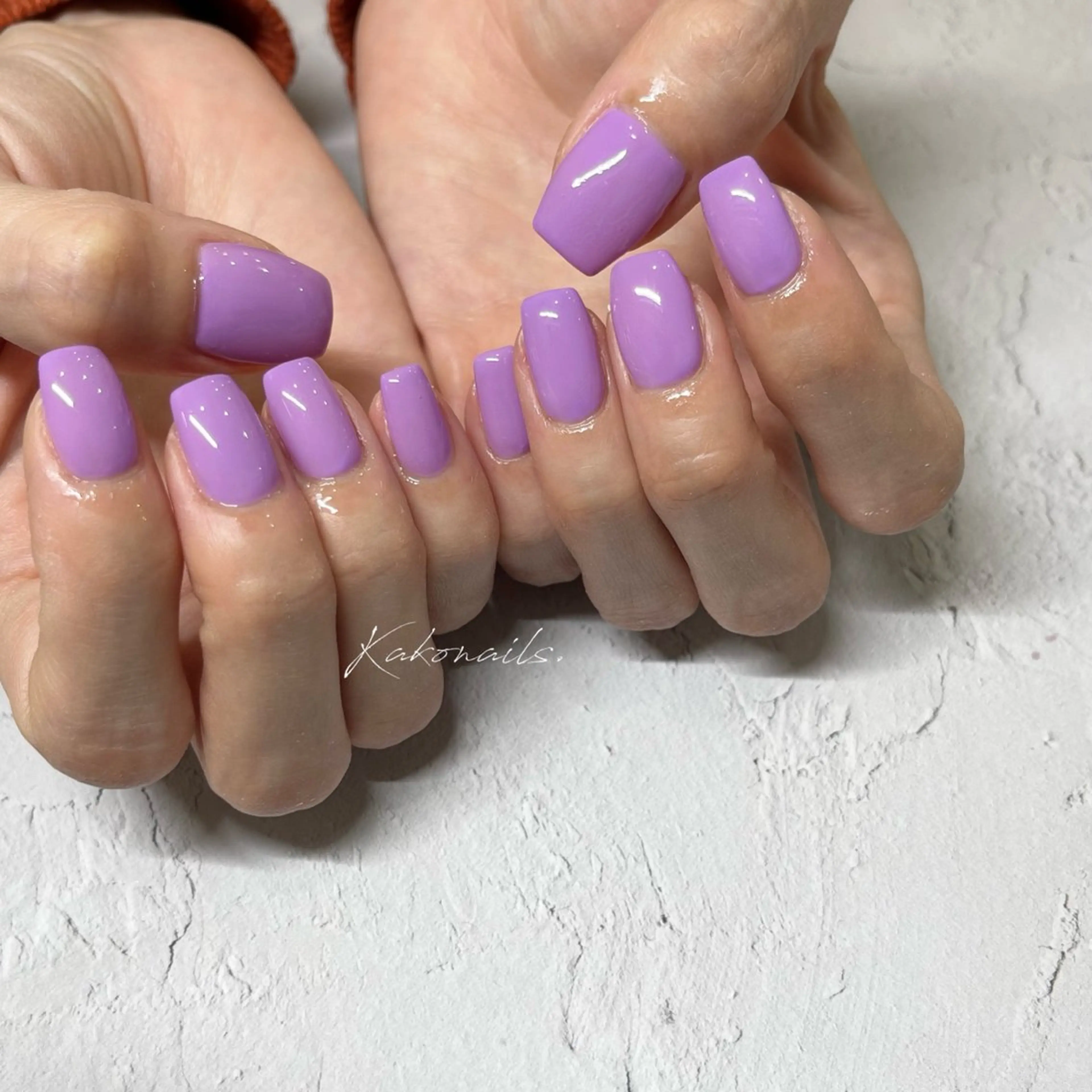 ネイル ワンカラーネイル ハンドネイル フットネイル KAKO momo京橋のネイルデザイン