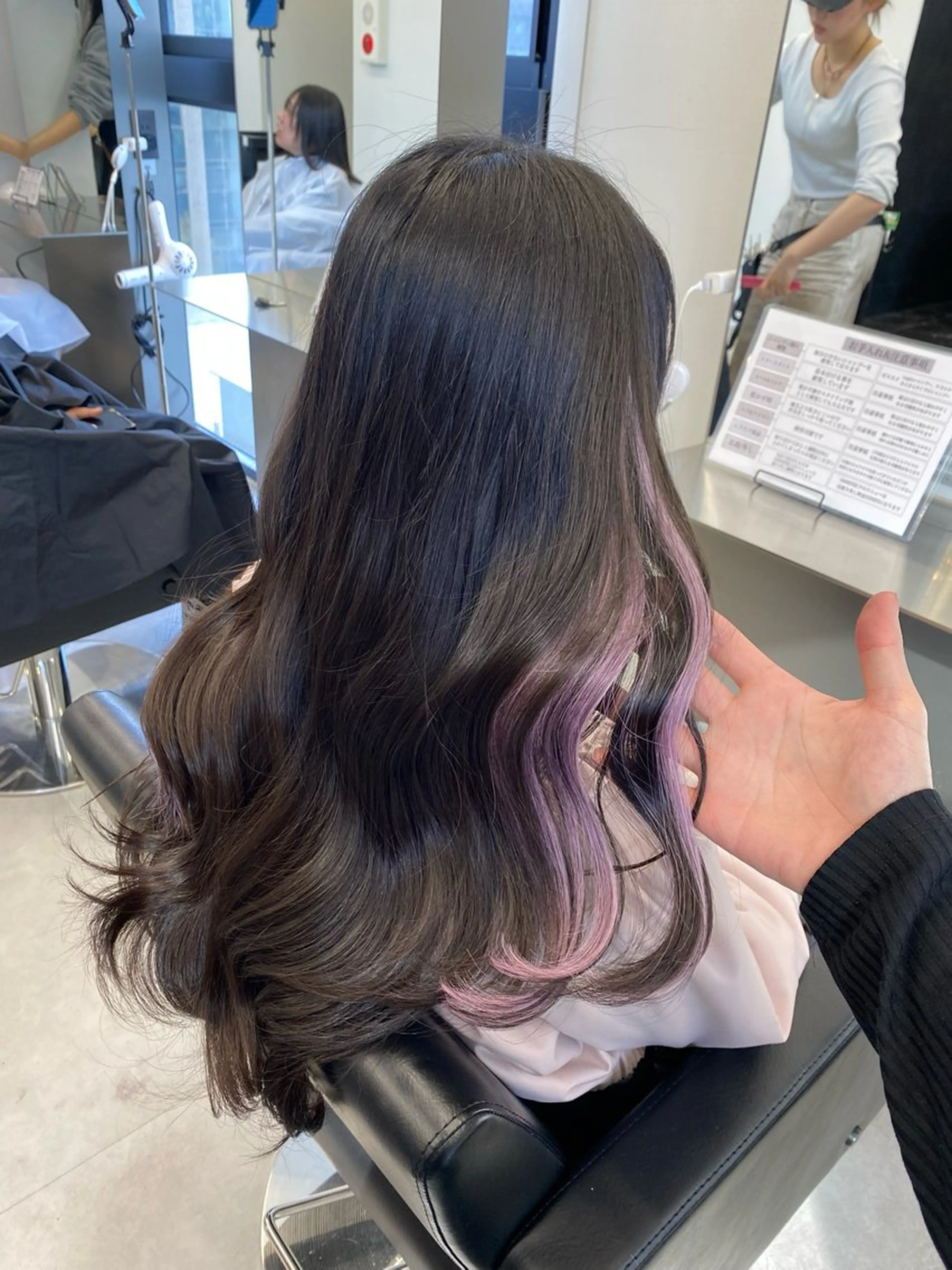 ロング エクステ カット エクステ エクステ×ベージュ 韓国ヘア/KENTAのヘアスタイル