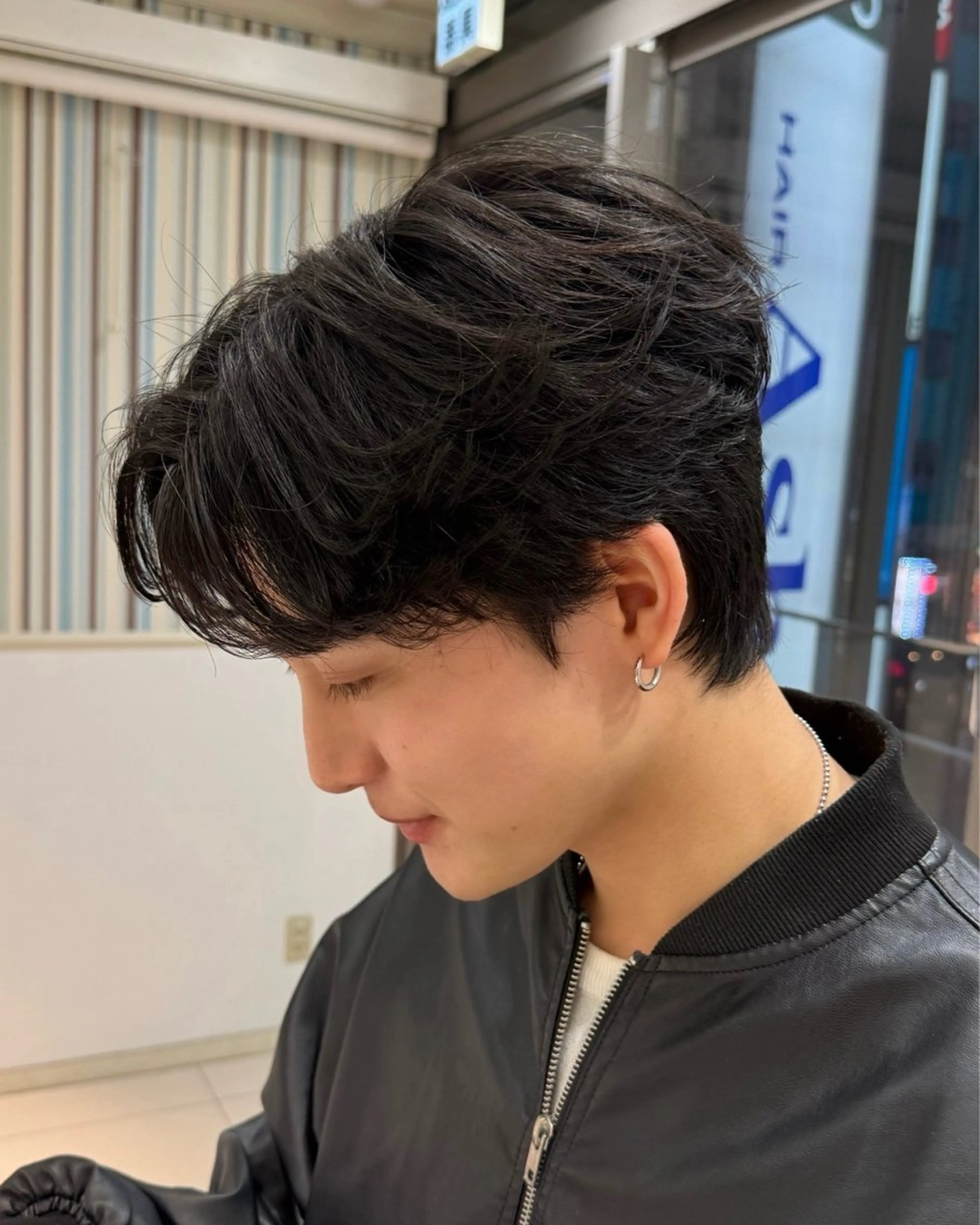 パーマ メンズ フェザーパーマ メンズパーマ 曲がる縮毛/カルマパ ーマ/池袋/横村大全のヘアスタイル