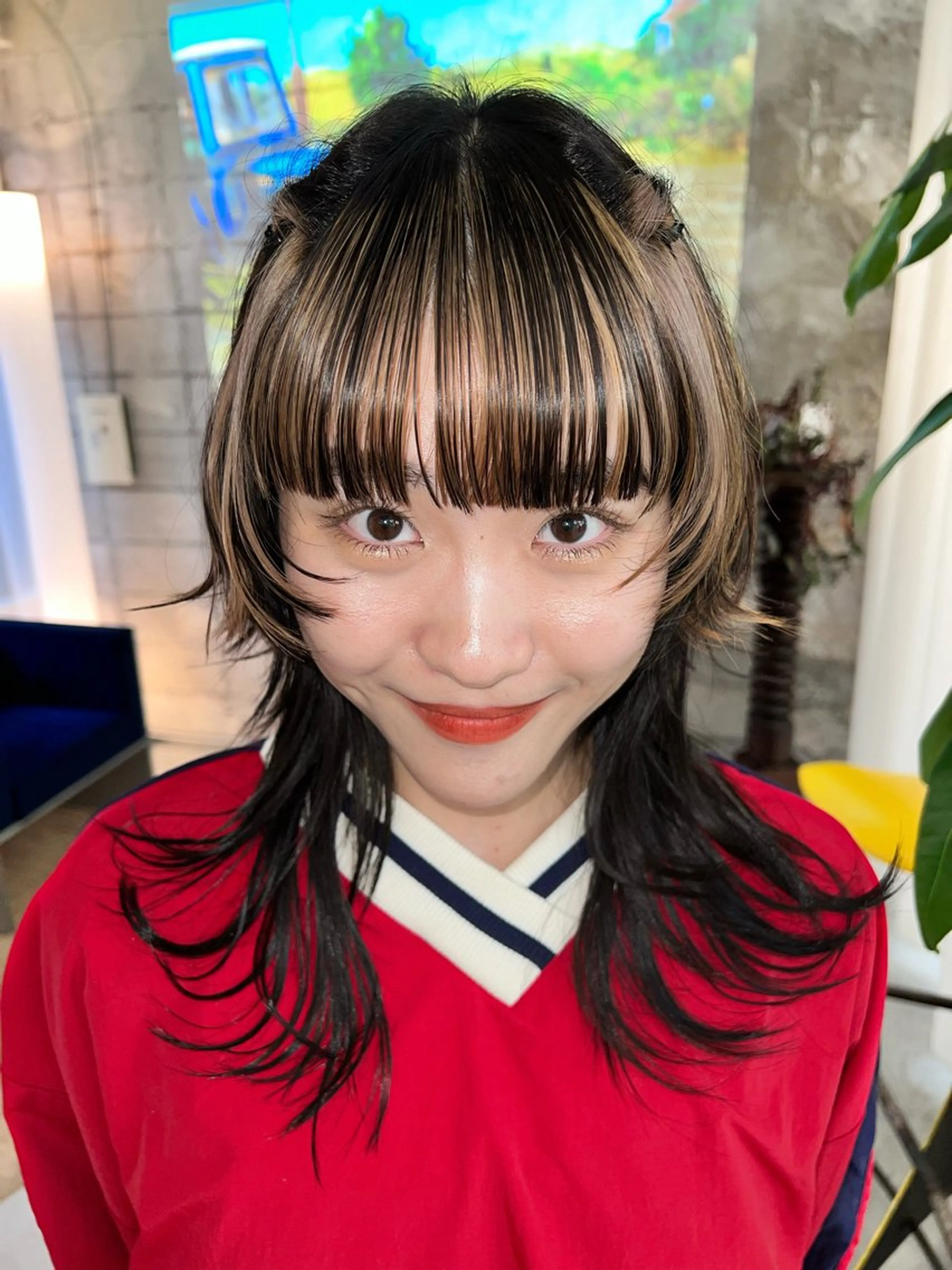 セミロング カラー カット ヘアカラー haco＋所属・圧倒的デザイン力 店長🎨RENAのヘアスタイル