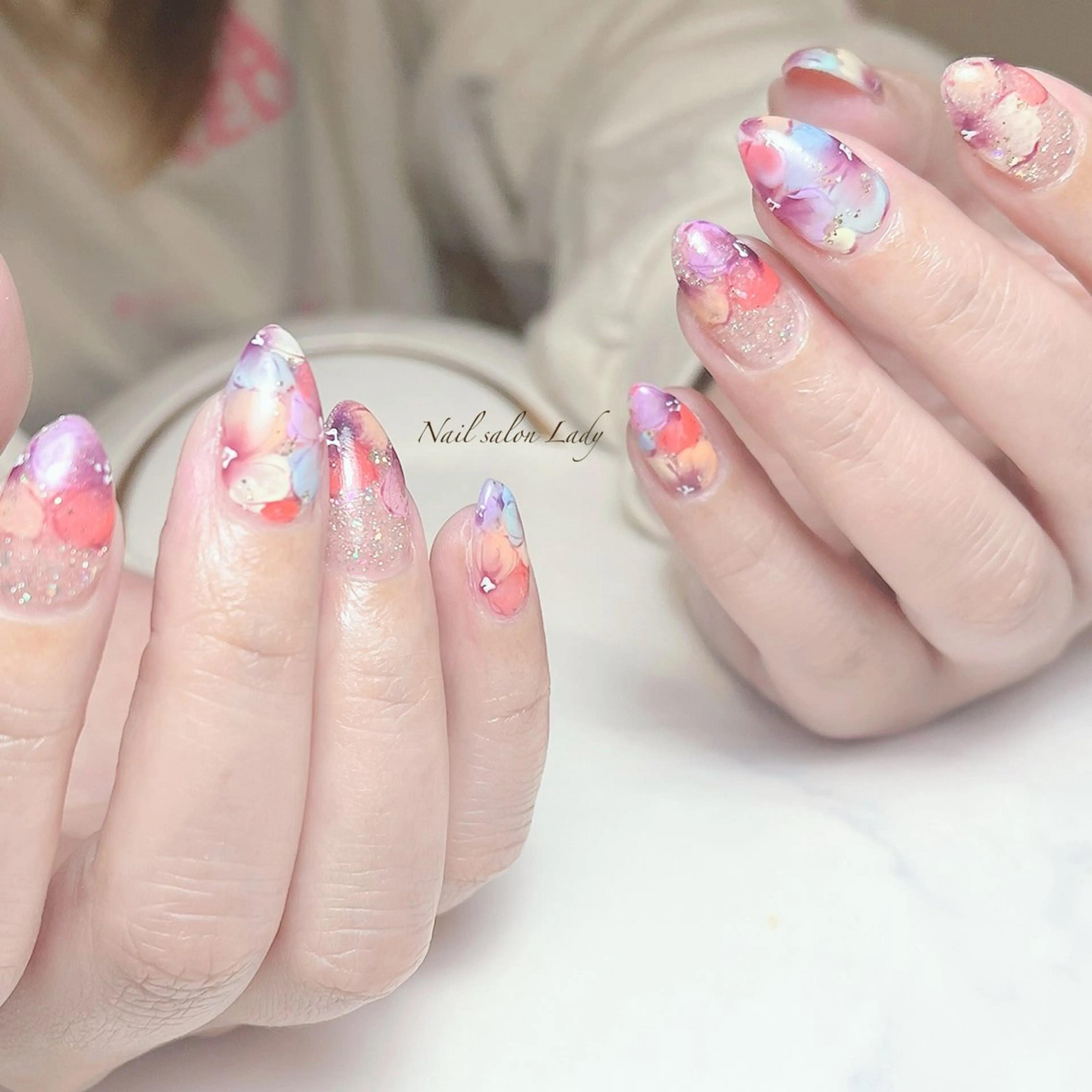 ネイル フラワーネイル Nail salon Ladyのネイルデザイン