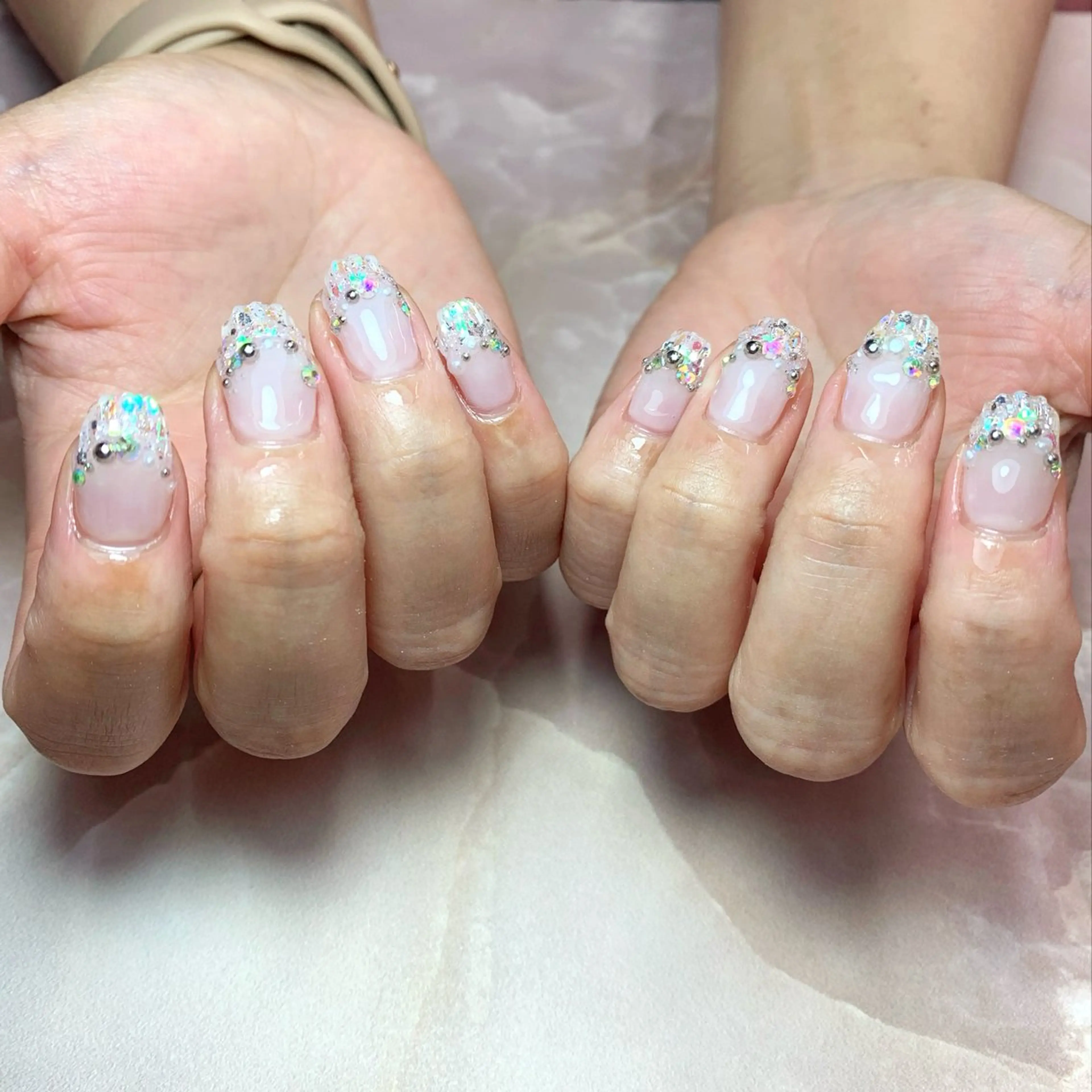 ネイル ハンドネイル Rose Glass 高蔵寺店のネイルデザイン