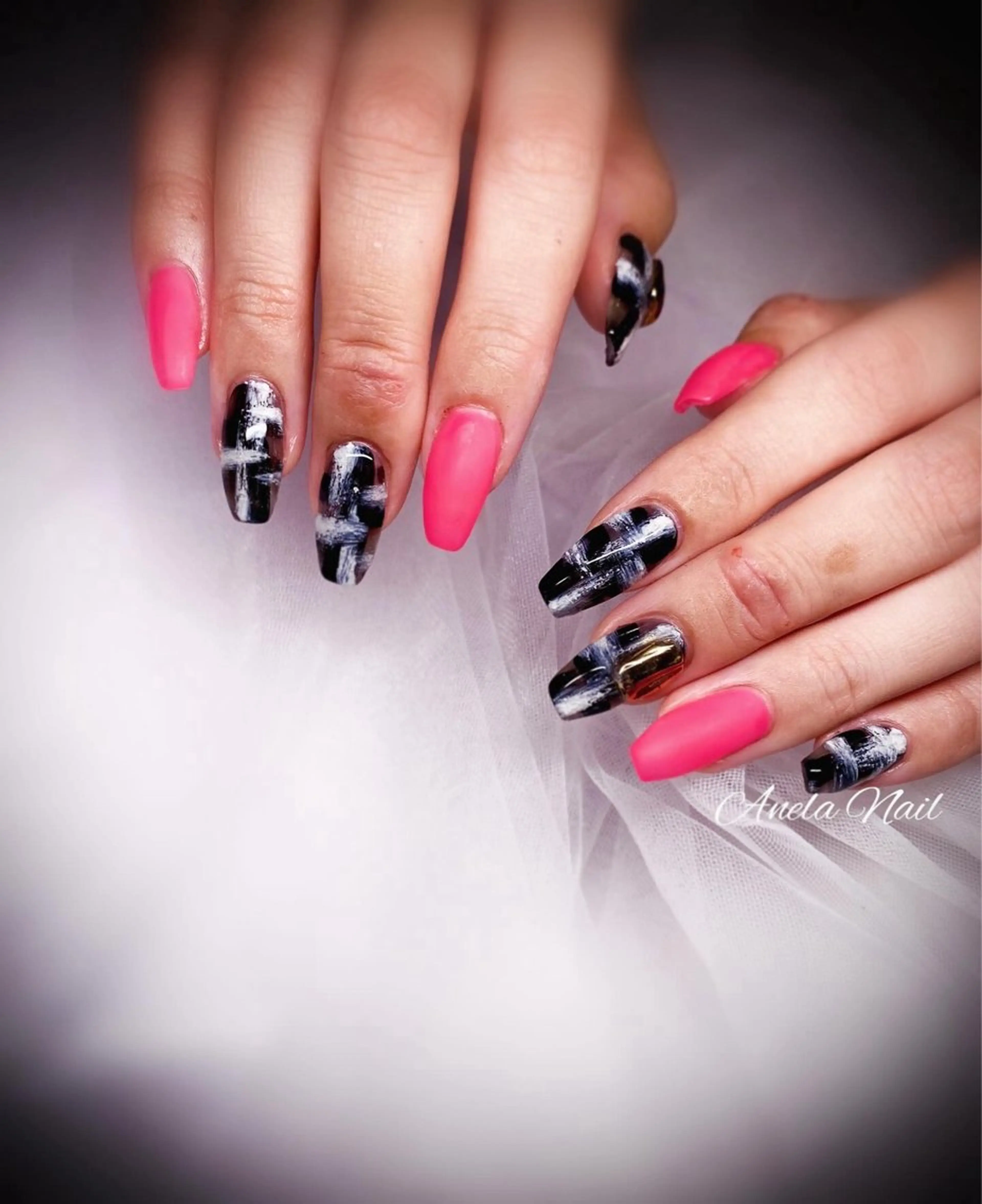 ネイル ピンク Anela Nailのネイルデザイン