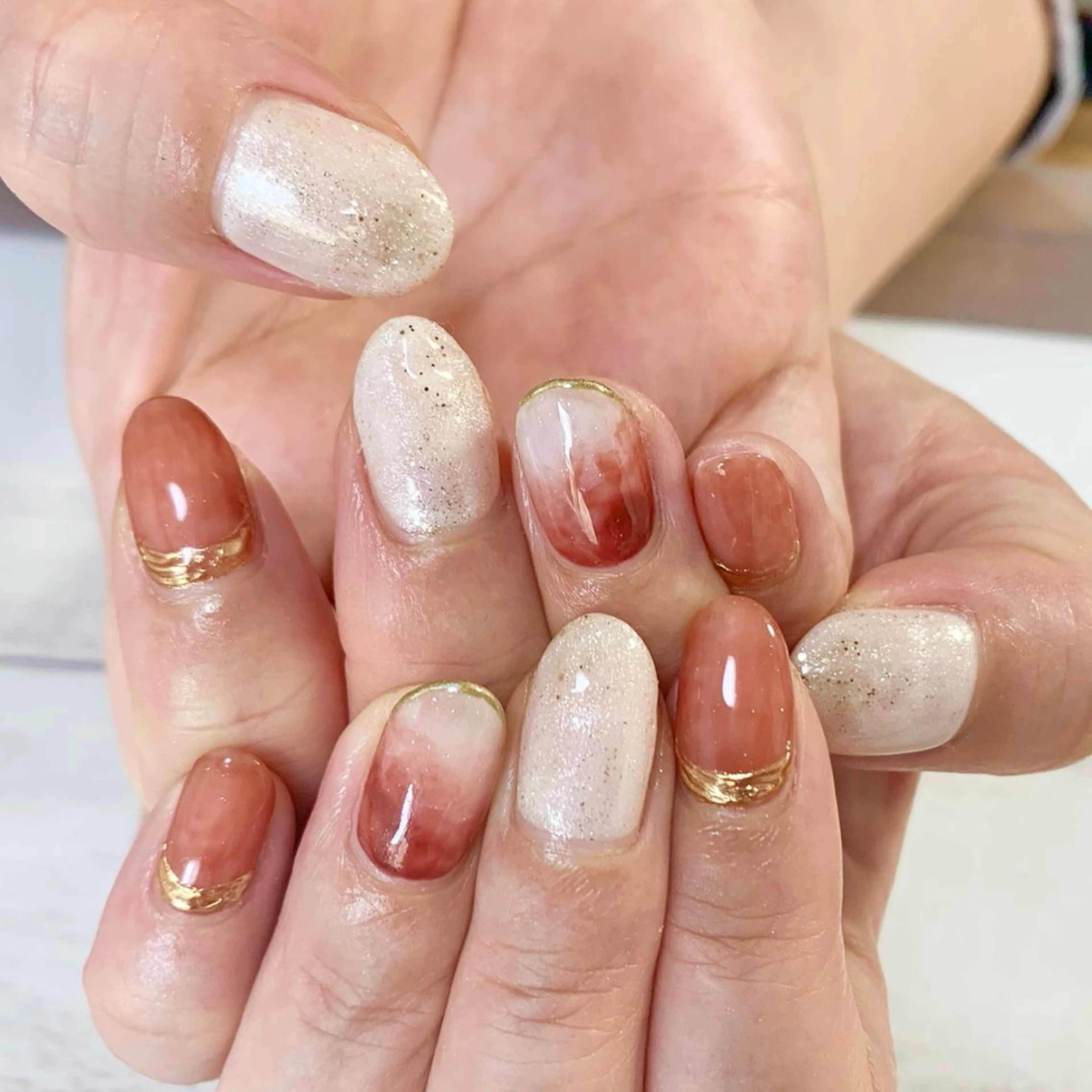 ニュアンスネイルの写真