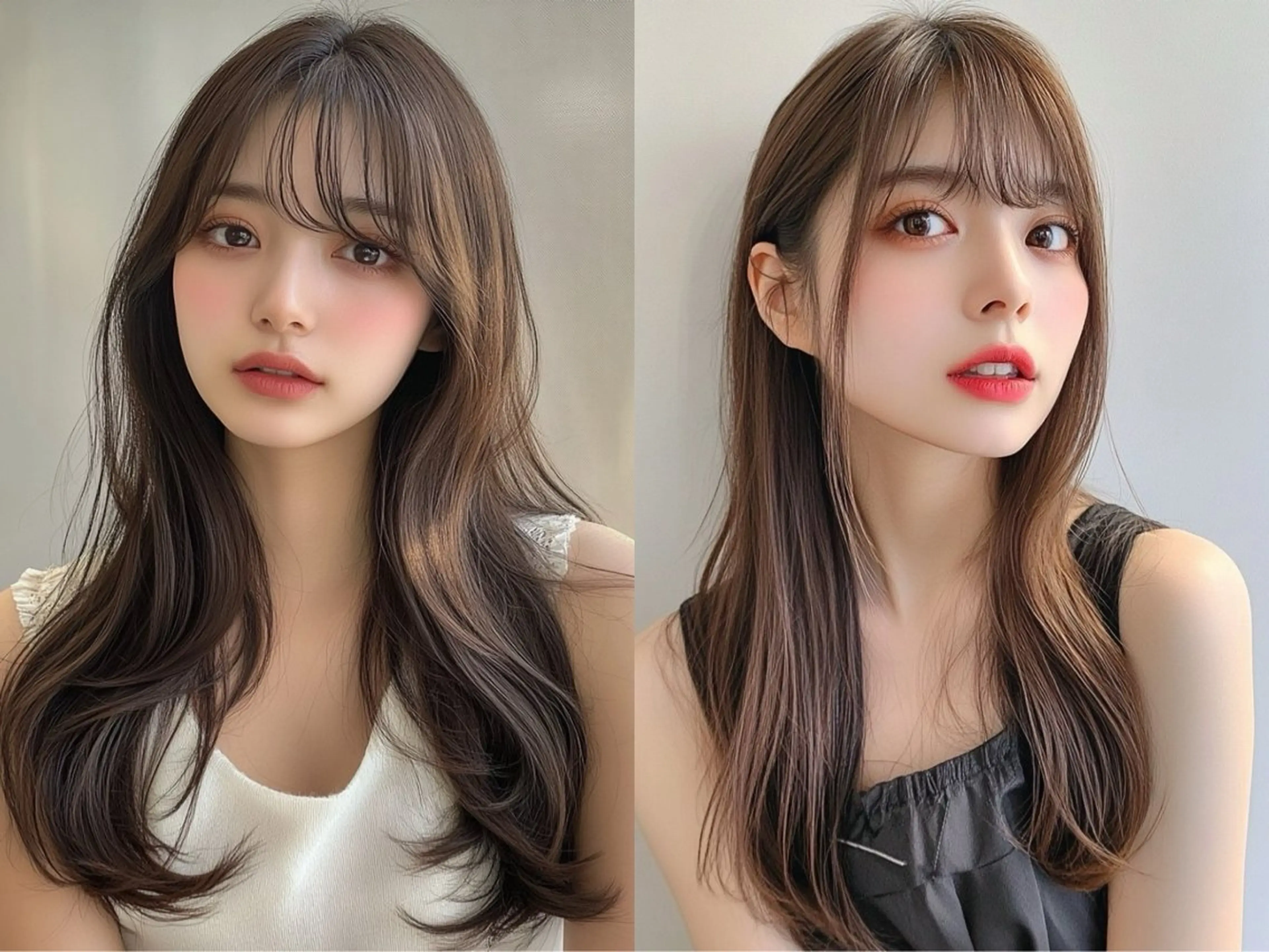 セミロング カラー ヘアアレンジ カット ヘアカラー トリートメント ヘアセット 金子 廉のヘアスタイル