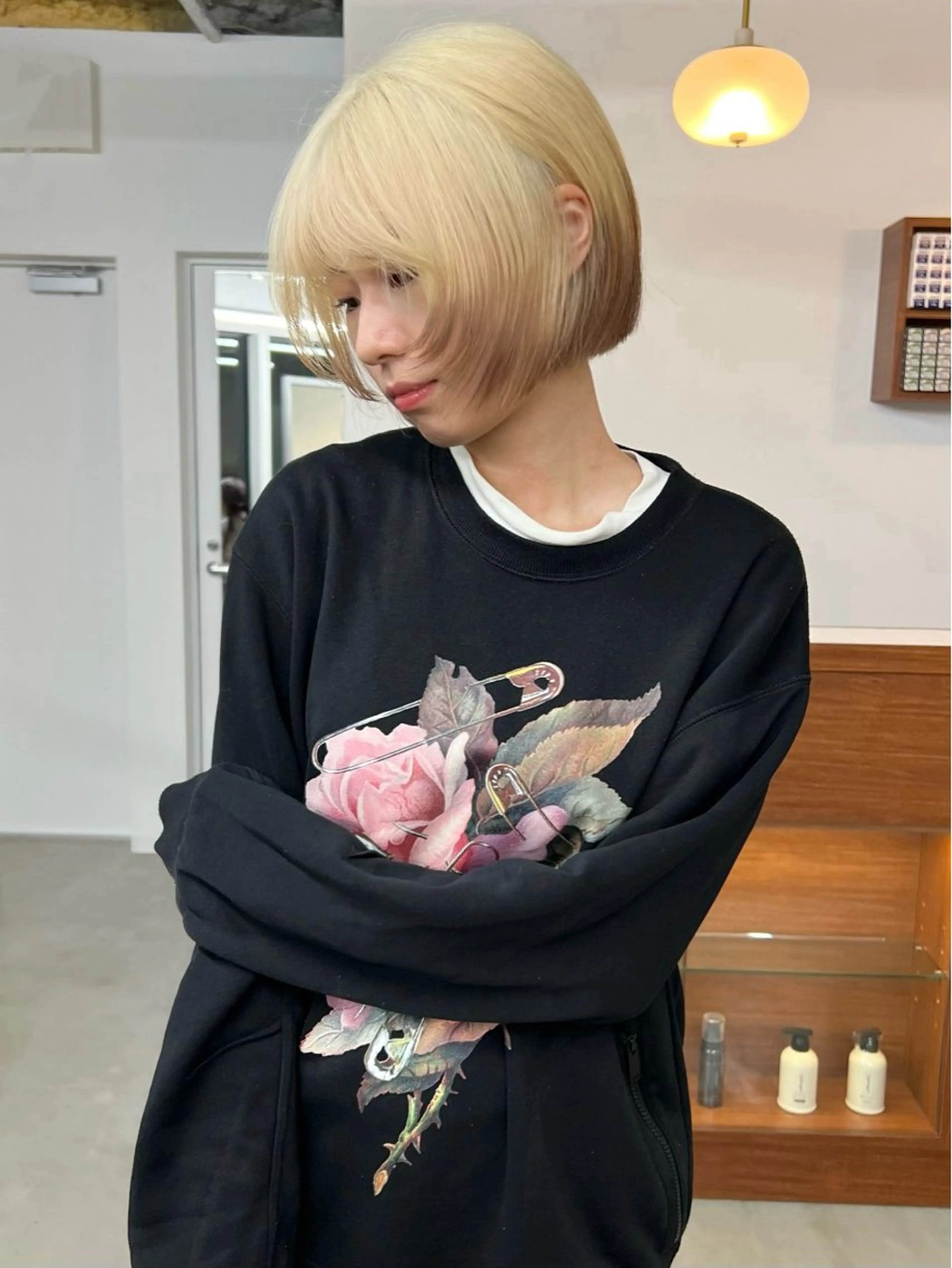 ショート ヘアカラー いざわりお /梅田/ブリーチのヘアスタイル