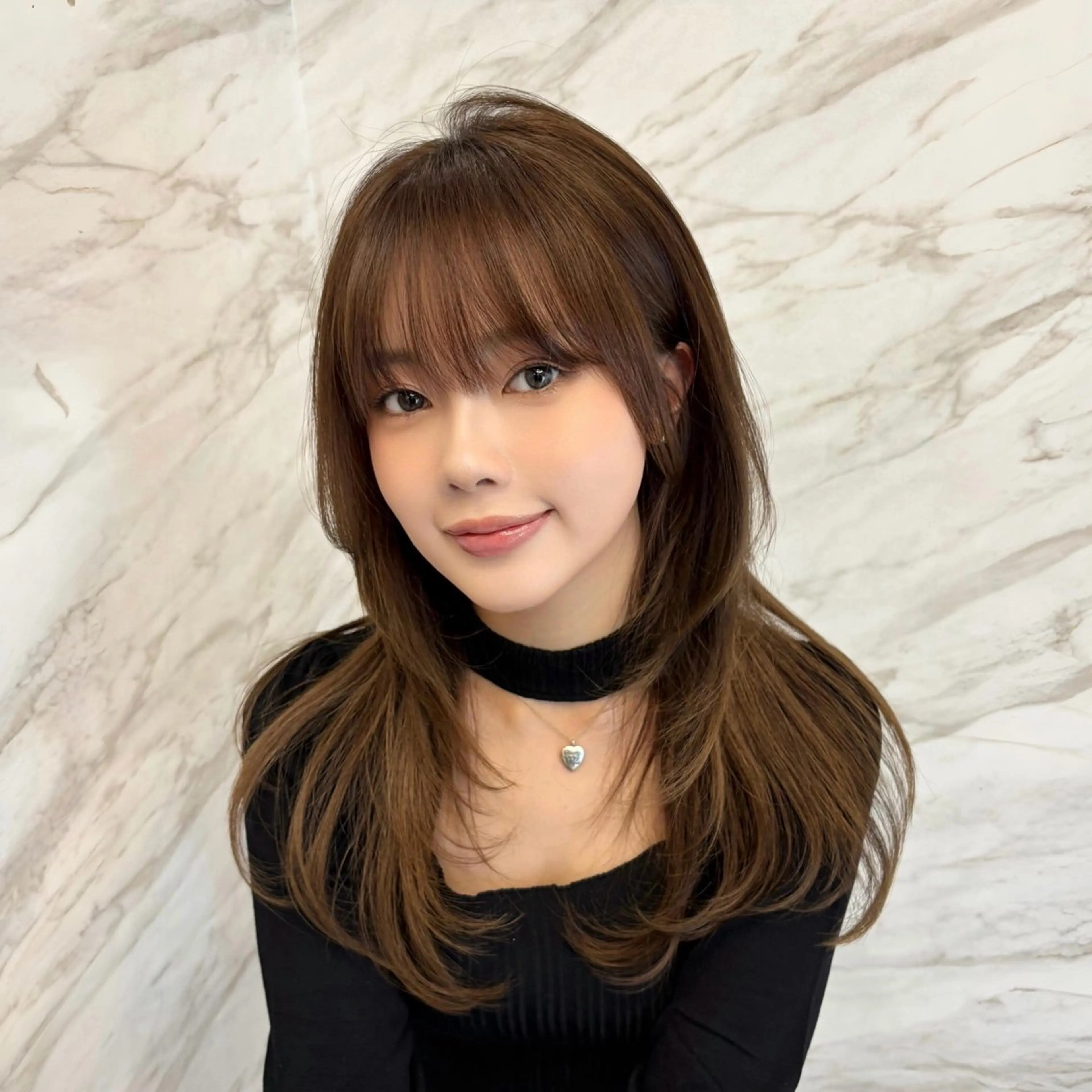 ロング 韓国風ヘア レイヤーカット 🖤銀座《韓国ヘア ✨》ともき🩶のヘアスタイル