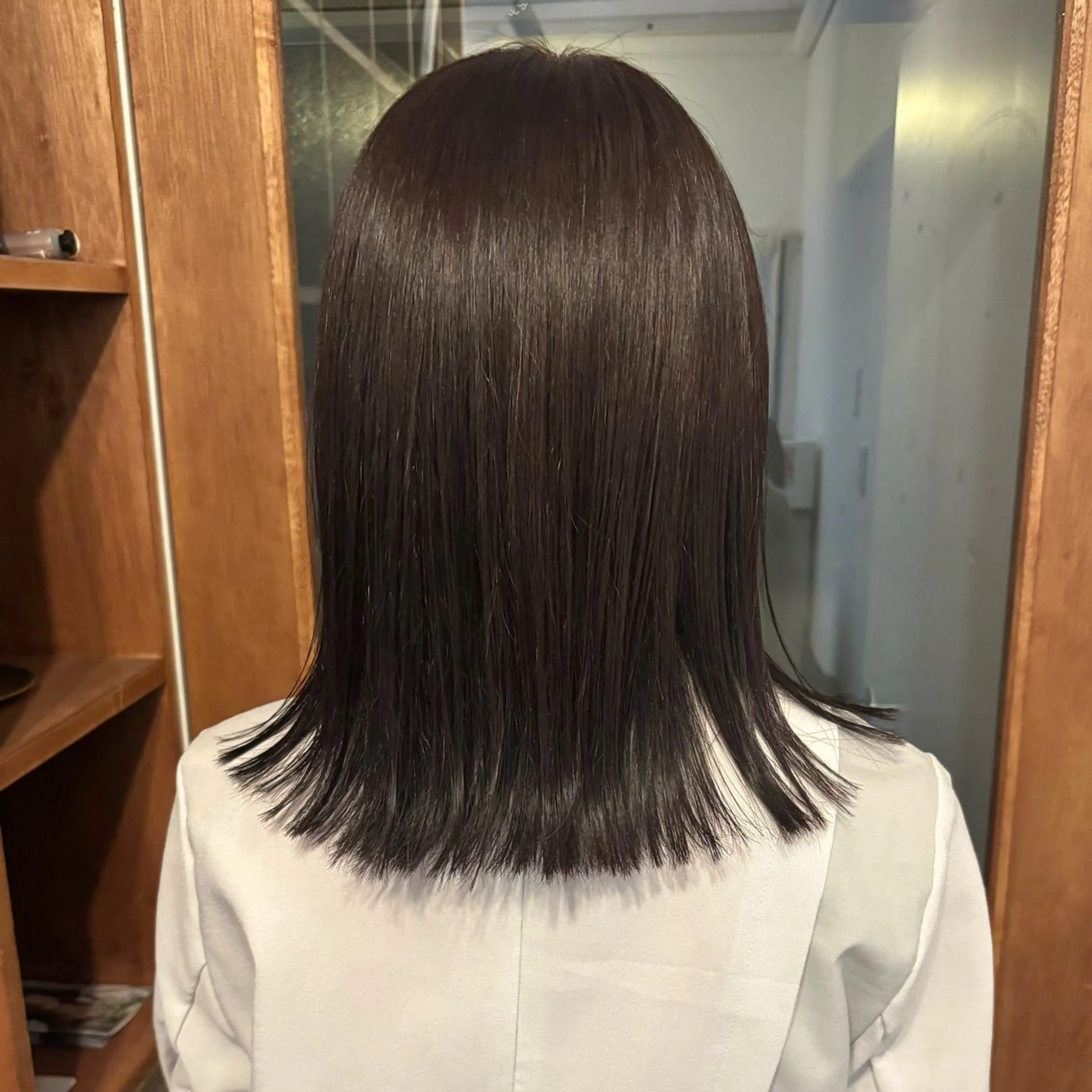 ミディアム ボブ カット ヘアカラー トリートメント chiho🌛ボブ /髪質改善カラー🫧のヘアスタイル