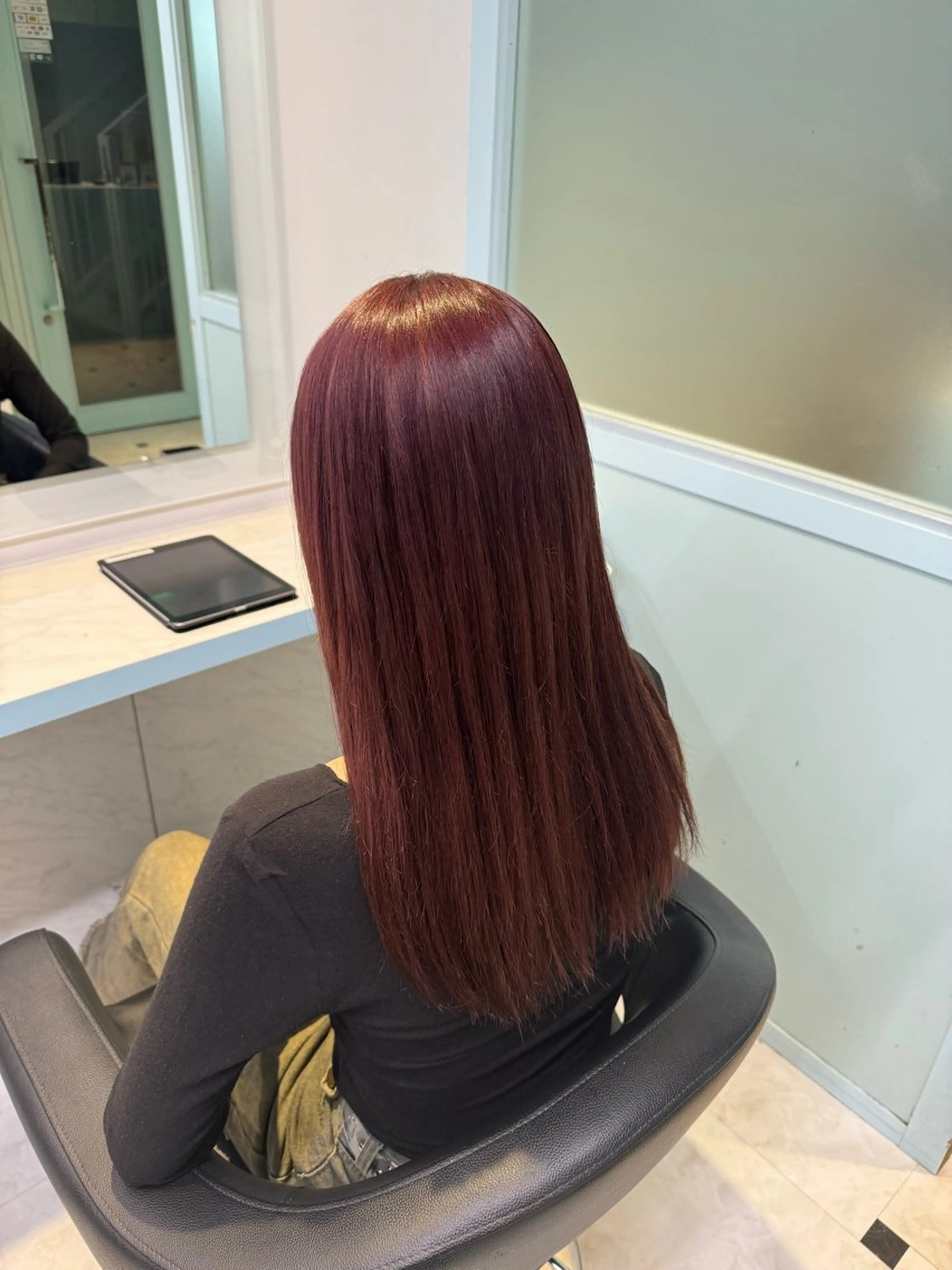 ロング カラー ヘアカラー 🧡モテ髪＆透明感 🧡オレンジ🌻🧡のヘアスタイル