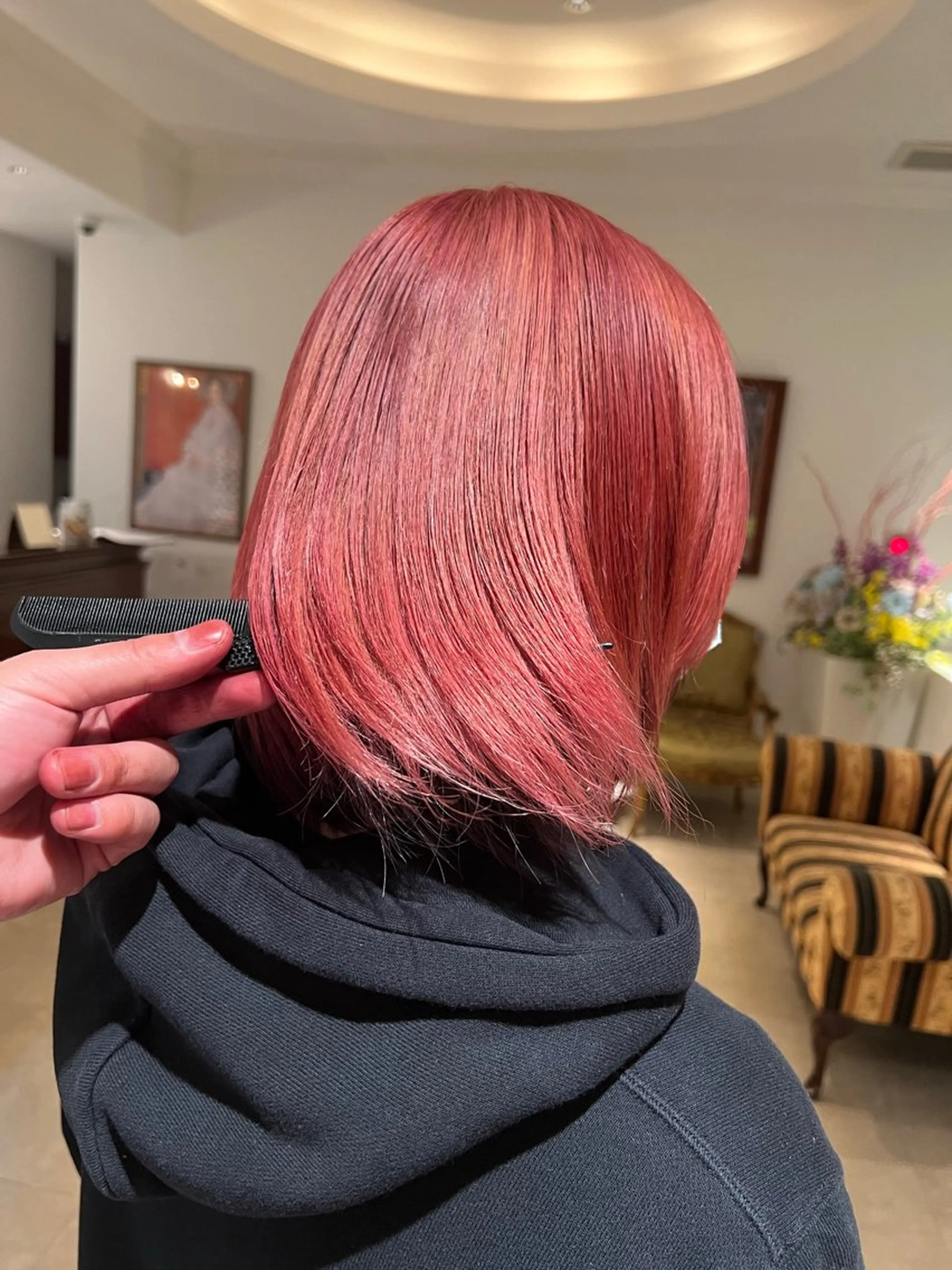 ミディアム カラー カラースペシャリスト ・齊藤 羽瑠輝のヘアスタイル