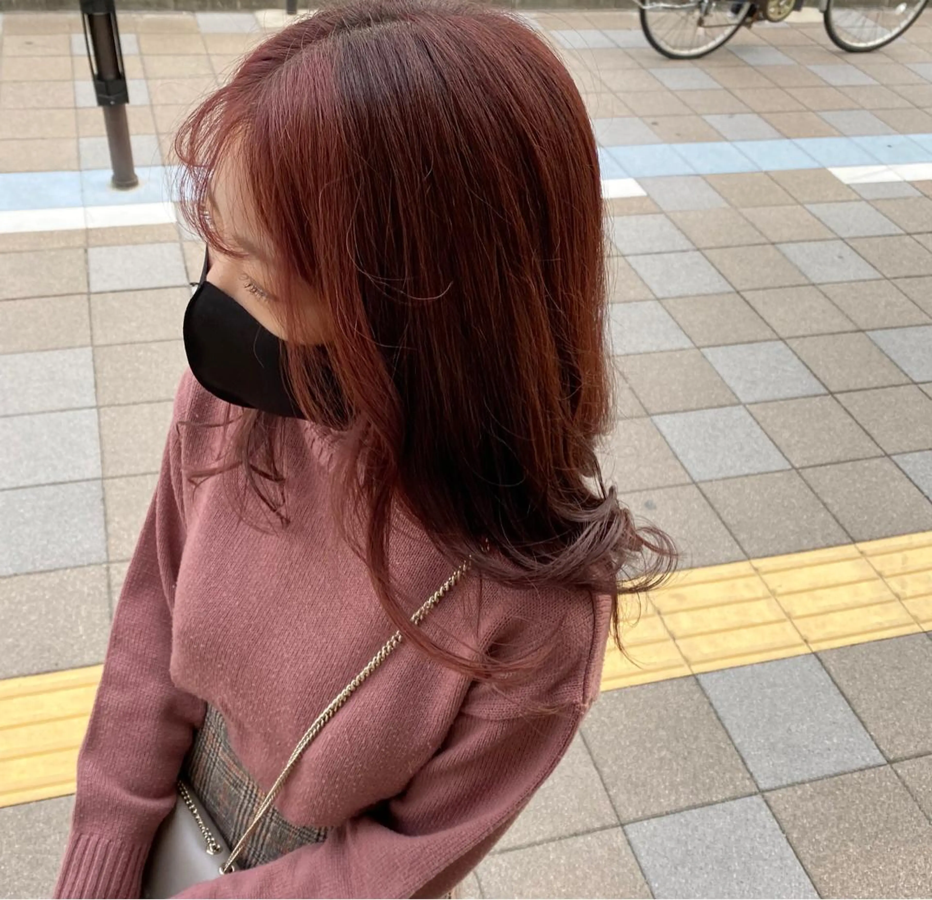 カラー ミストバング  フェイスフレーミング 橋本 しゅうまのヘアスタイル