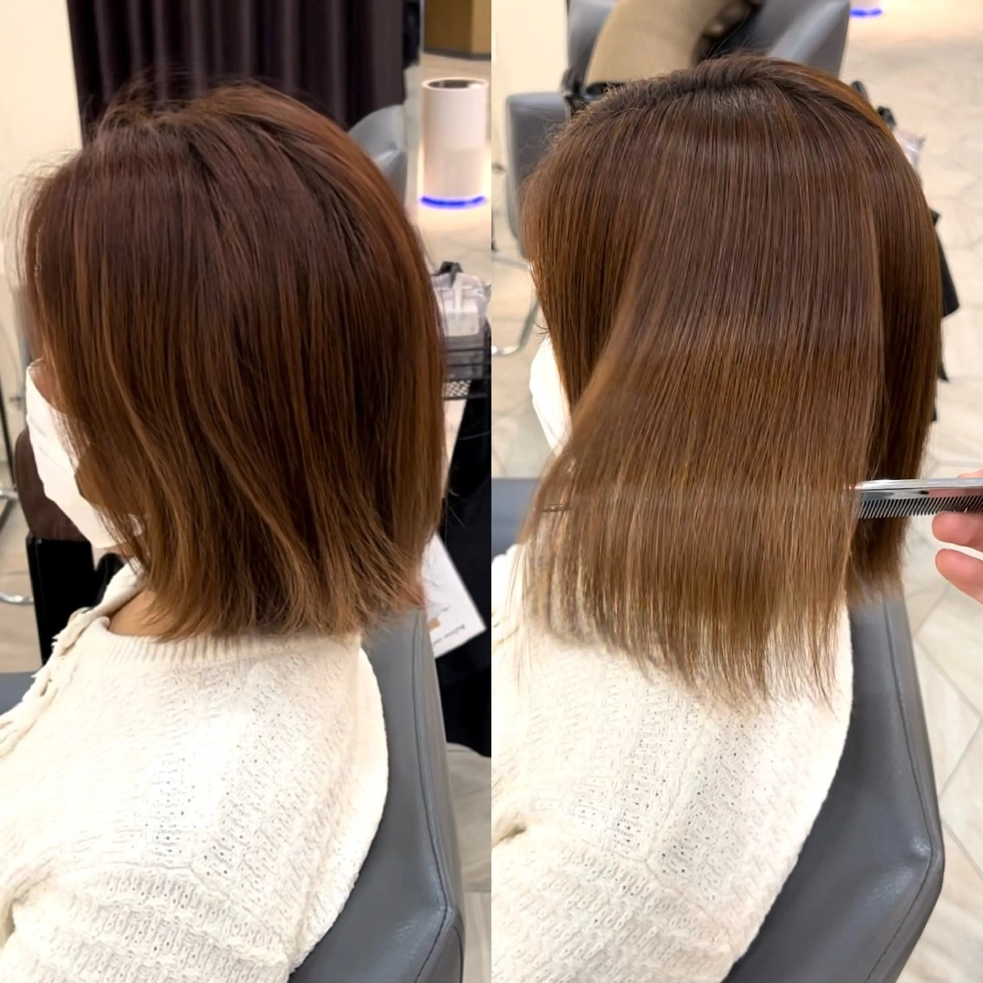 ショート パーマ 縮毛矯正 トリートメント 🌈髪質改善特化🌈 縮毛矯正/原口純平のヘアスタイル