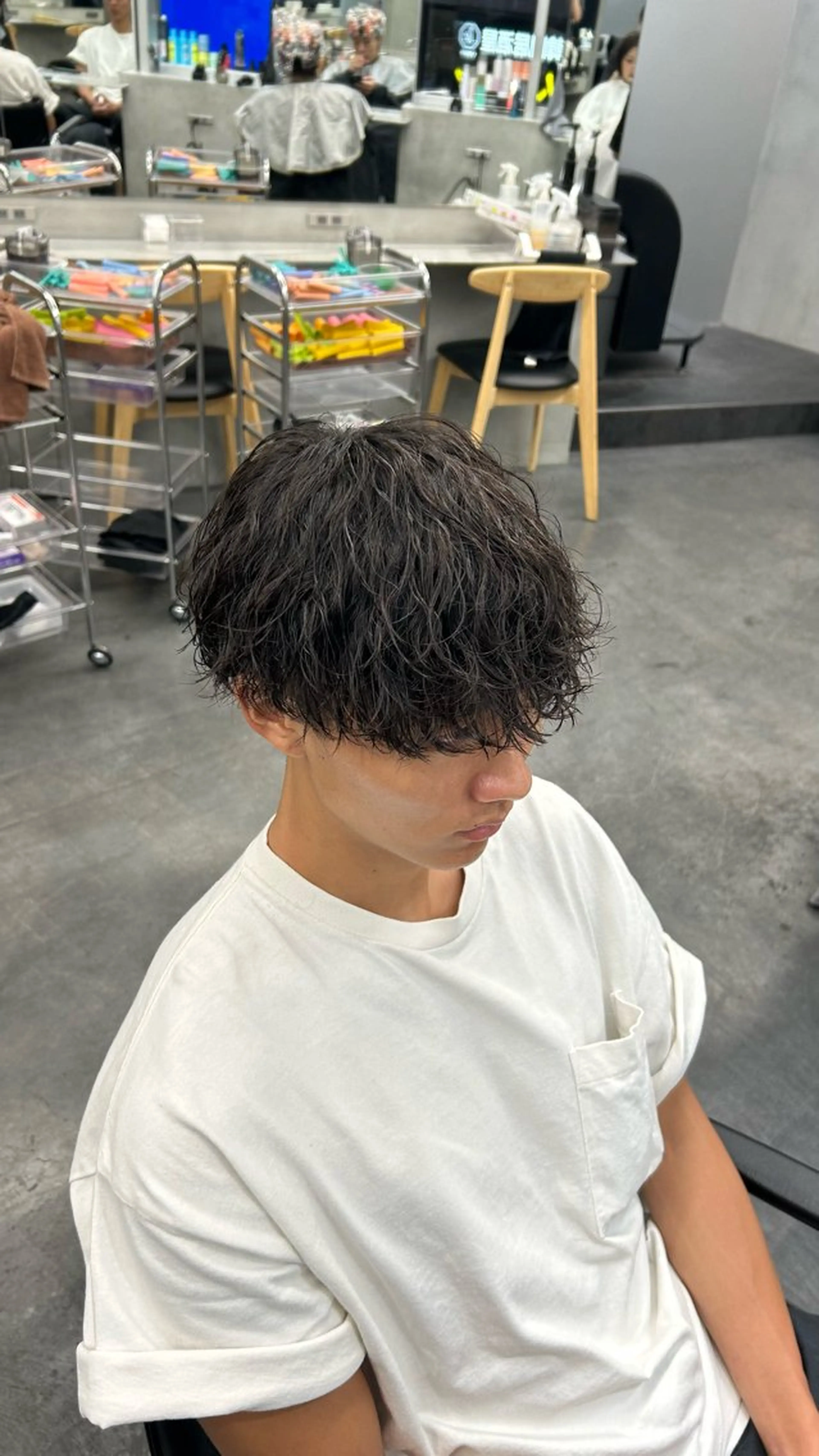 パーマ メンズ 藤平海音/fifth PARKのヘアスタイル