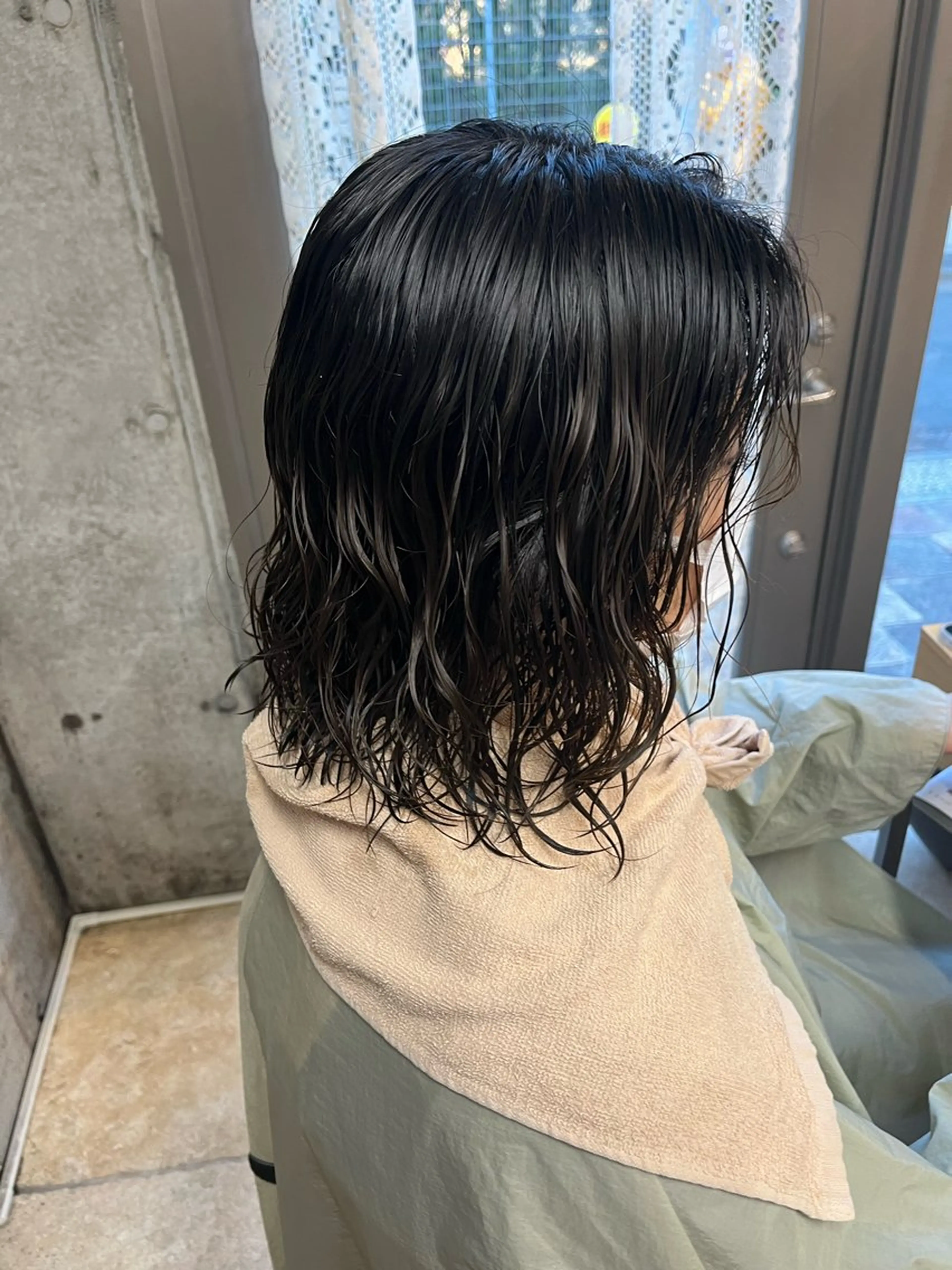 ミディアム パーマ 🌱ぱっつとボブカ ット🌱/Ryotaのヘアスタイル
