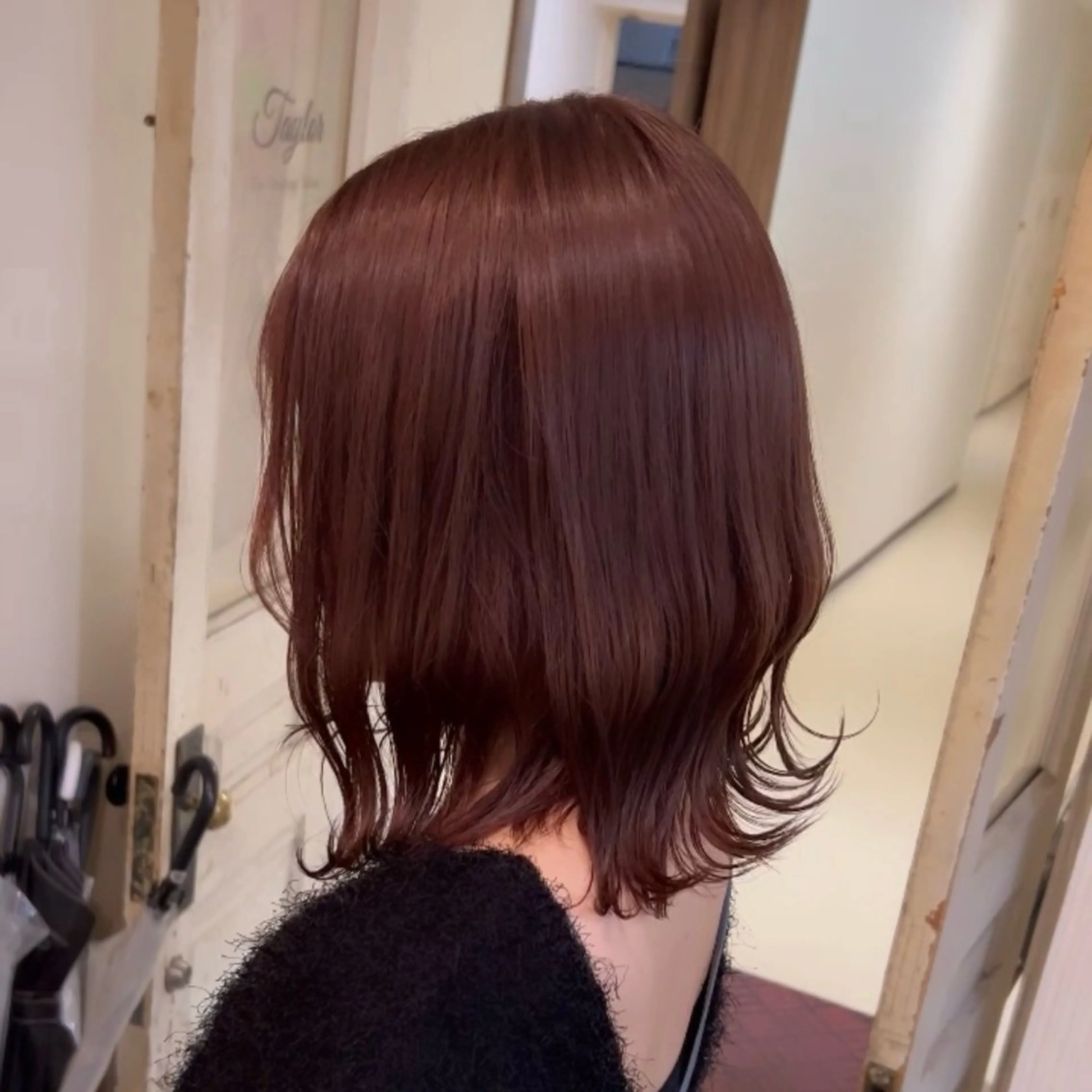 ミディアム カラー ブラウンカラー ピンクカラー ピンクブラウン ヘアカラー トリートメント ヘッドスパ ヘアセット オカベ ショウマのヘアスタイル