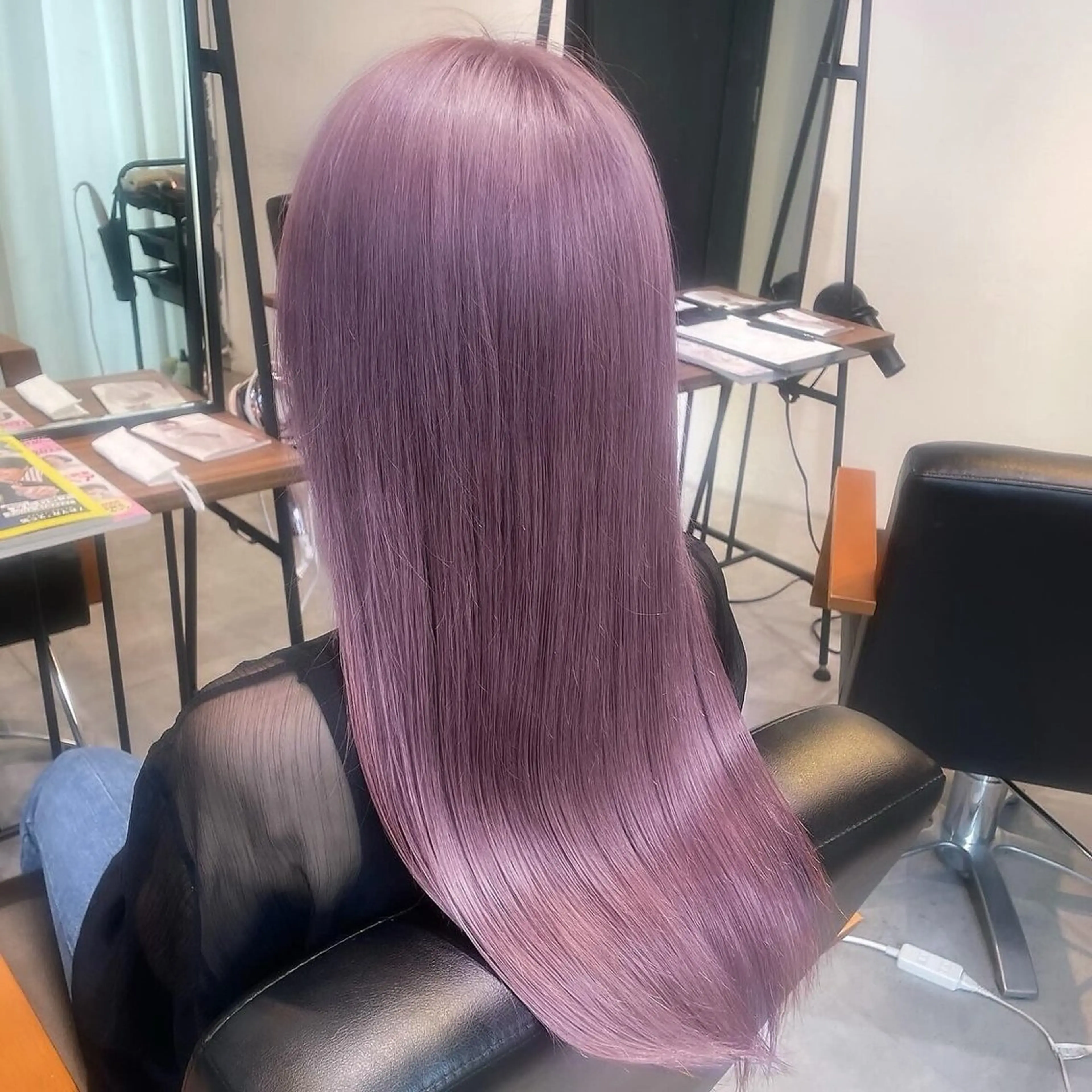 ロング カラー 清水 楓夏のヘアスタイル