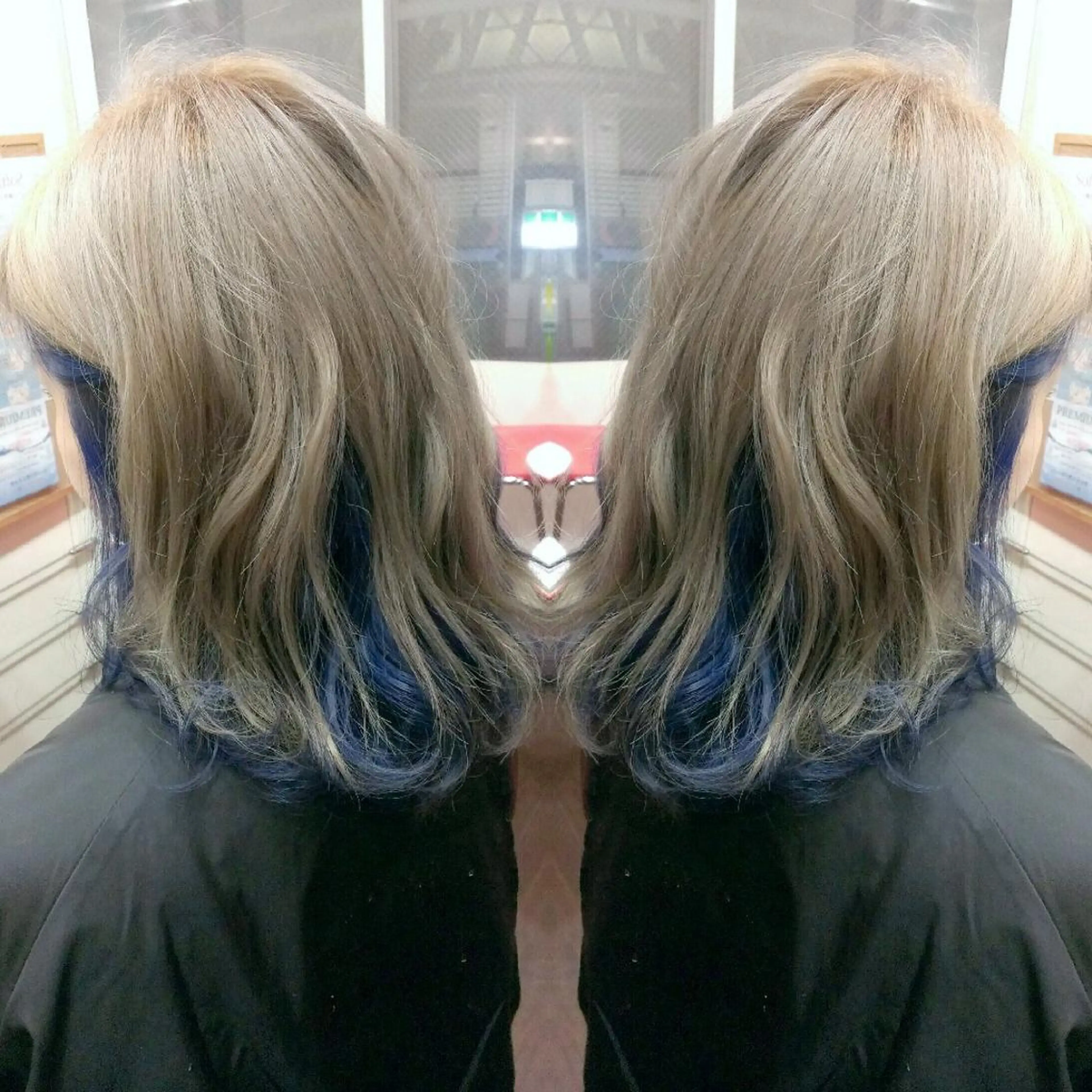 ミディアム カラー インナーカラー ヘアカラー 植田 修平/エクステ /髪質改善カラーのヘアスタイル