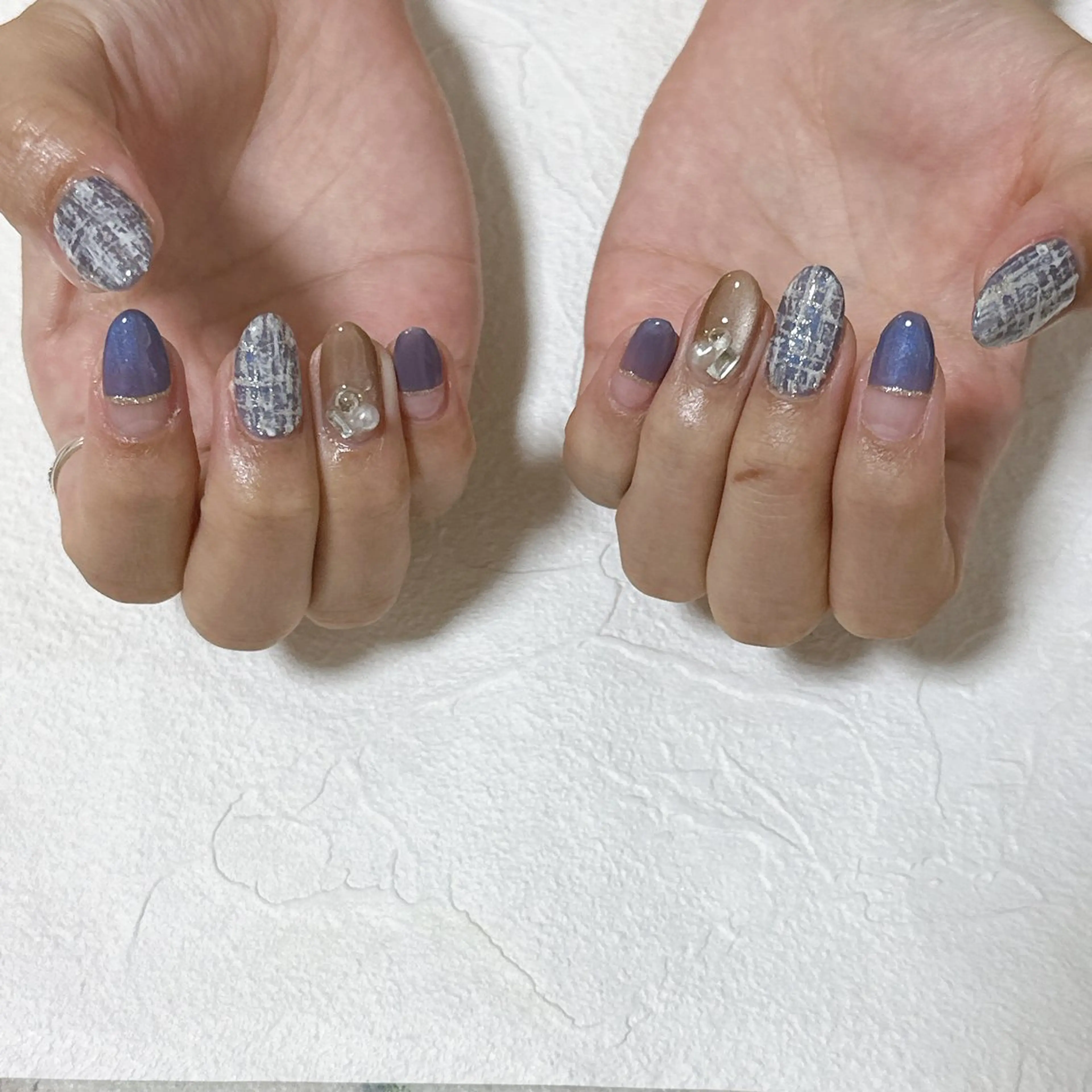 ネイル オーロラネイル フットネイル フレンチネイル ジェルネイル 韓国ネイル ハンドネイル Mogu nail 二子玉川のネイルデザイン