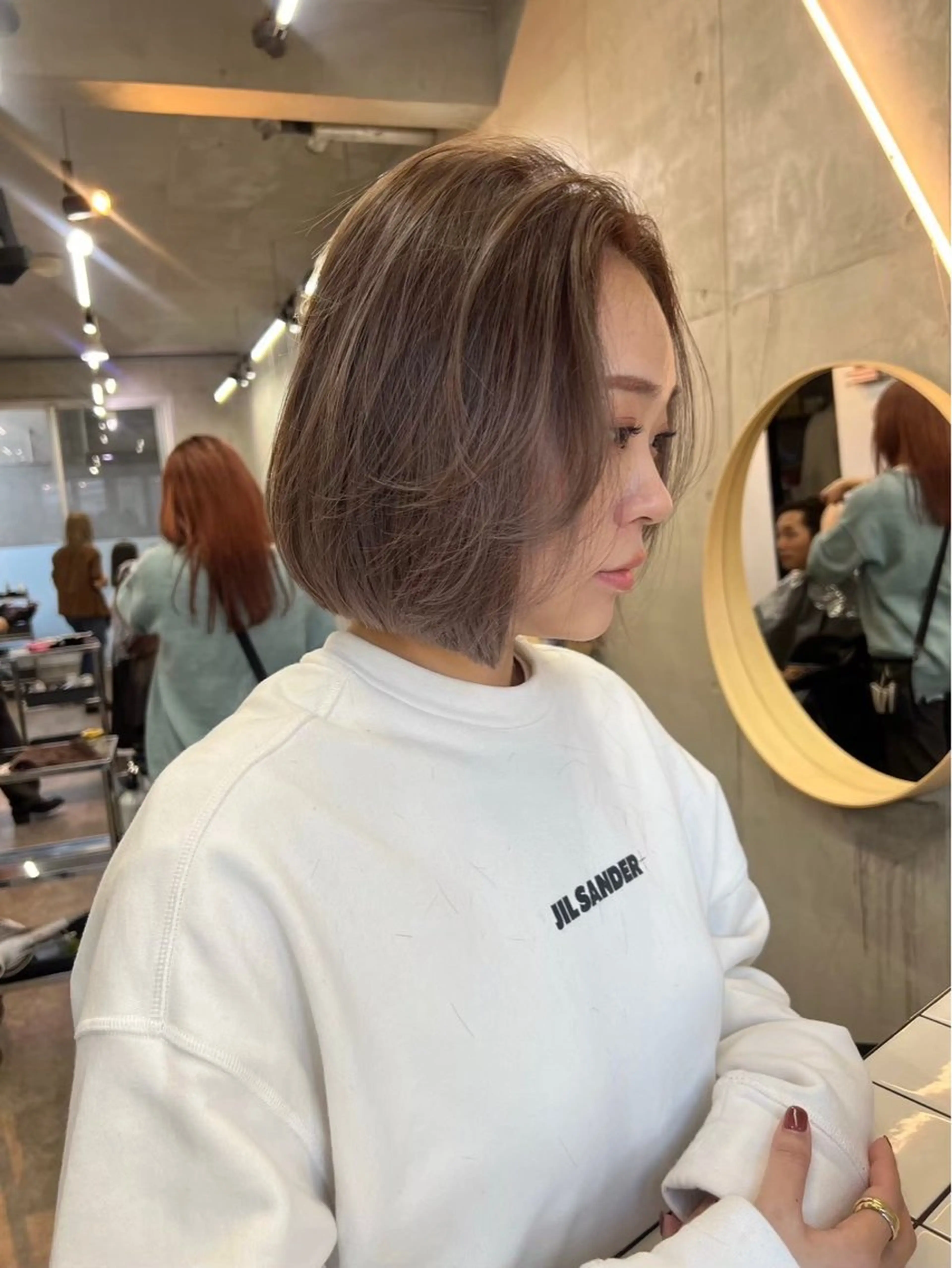 ショート カラー ボブレイヤー ボブ レイヤーカット カット SALT WATER　恵比寿所属・レイヤーカット💫 ／HARUKA🎀のヘアスタイル