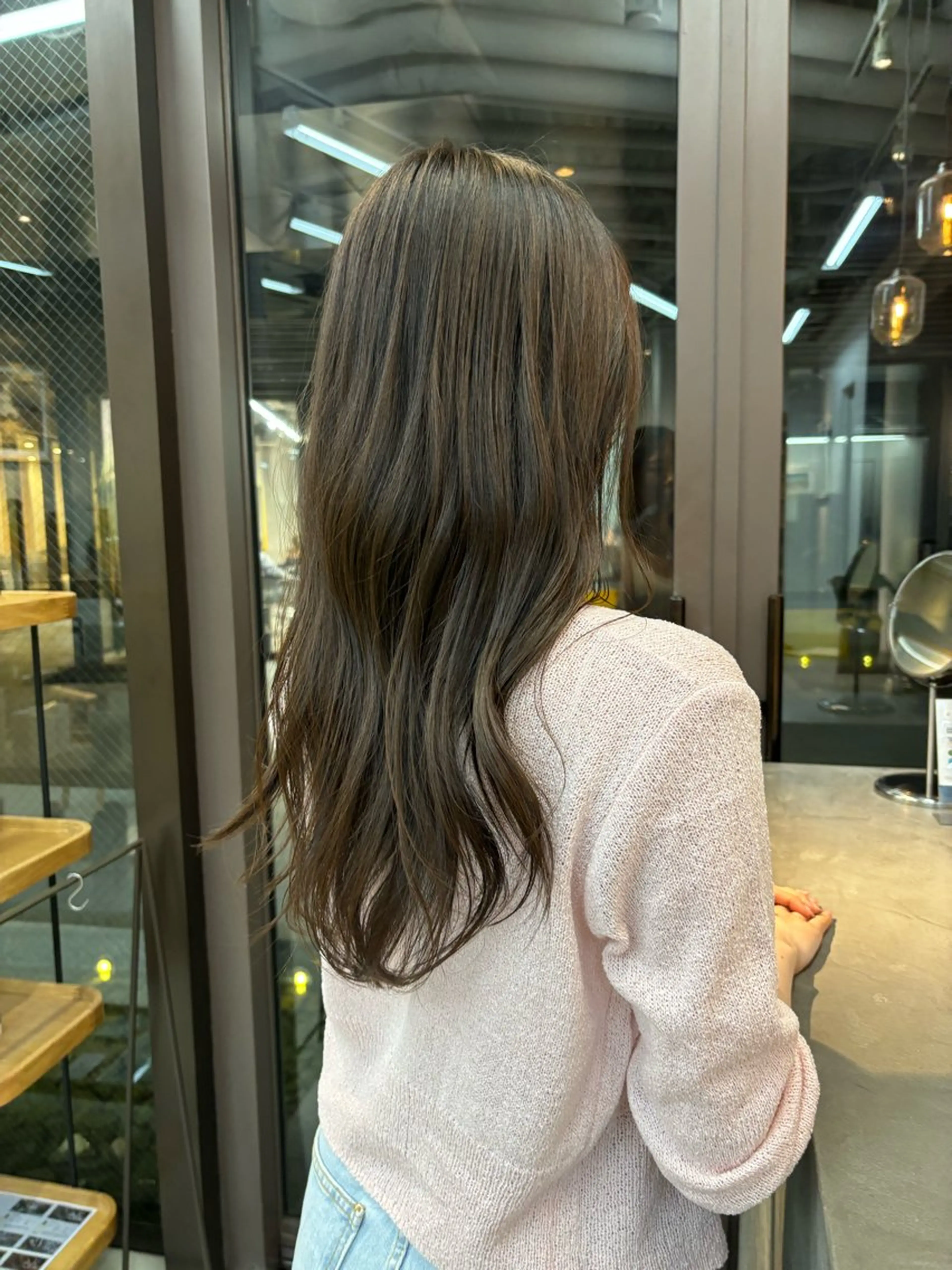 ロング ヘアカラー 透明感抜群オリーブ/ ショウキのヘアスタイル