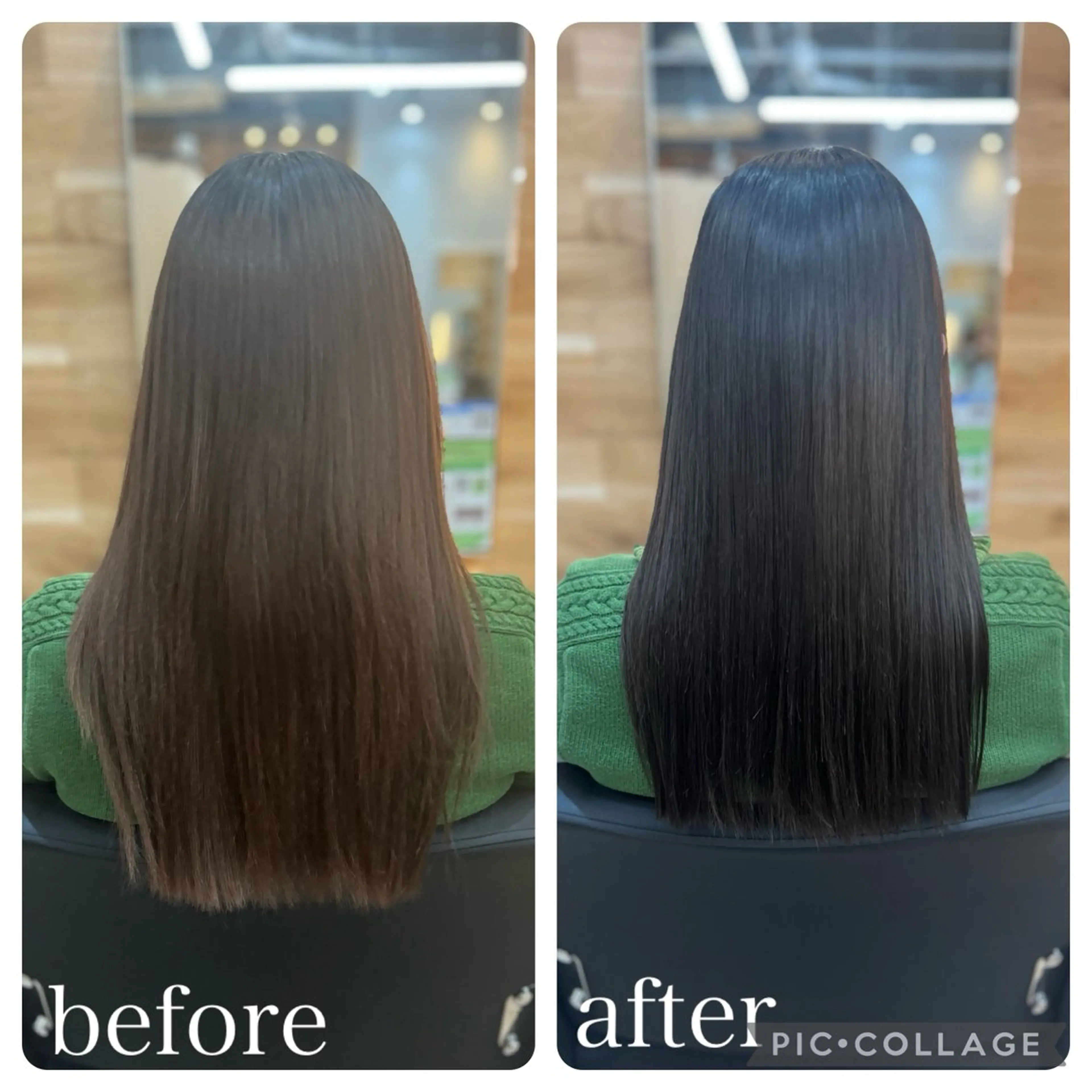 ロング ロング カット ヘアカラー トリートメント Aguhair milo森山知幸のヘアスタイル