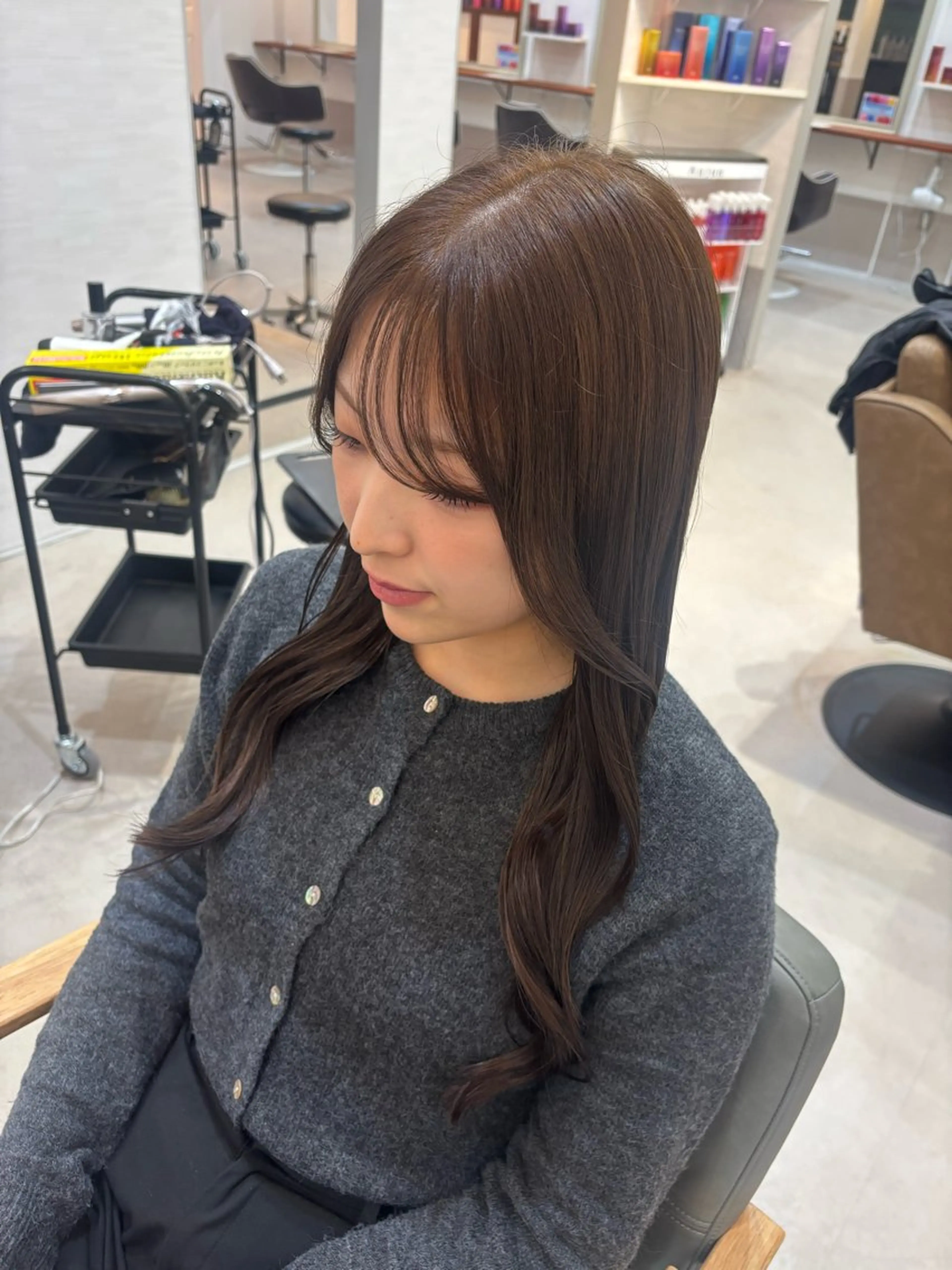 ロング ヘアカラー Aujua認定サロン Chikaのヘアスタイル