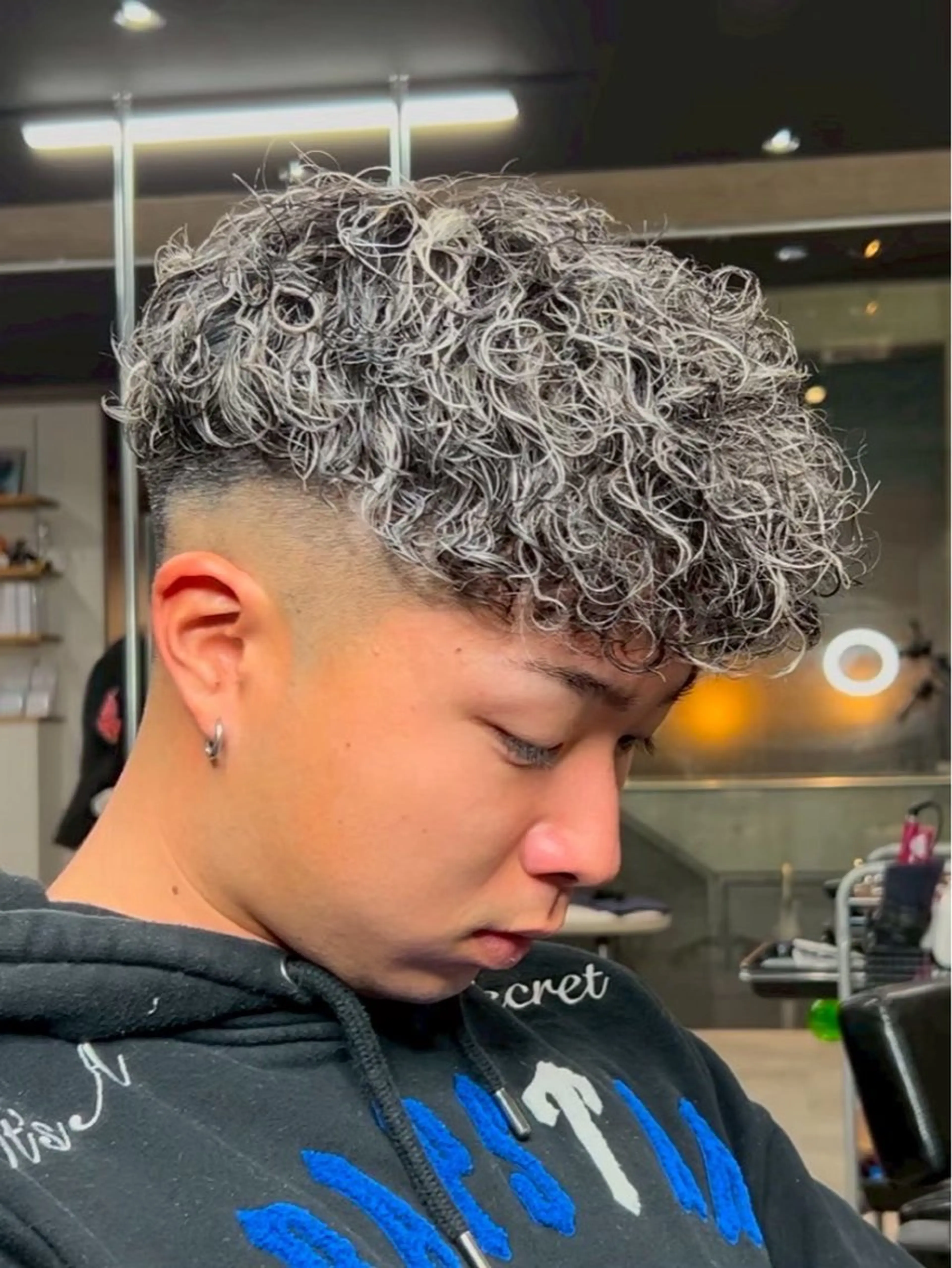 ミディアム カット ヘアカラー パーマ era本店所属・笹尾 陸/era本店 メンズ短髪系美容師のヘアスタイル