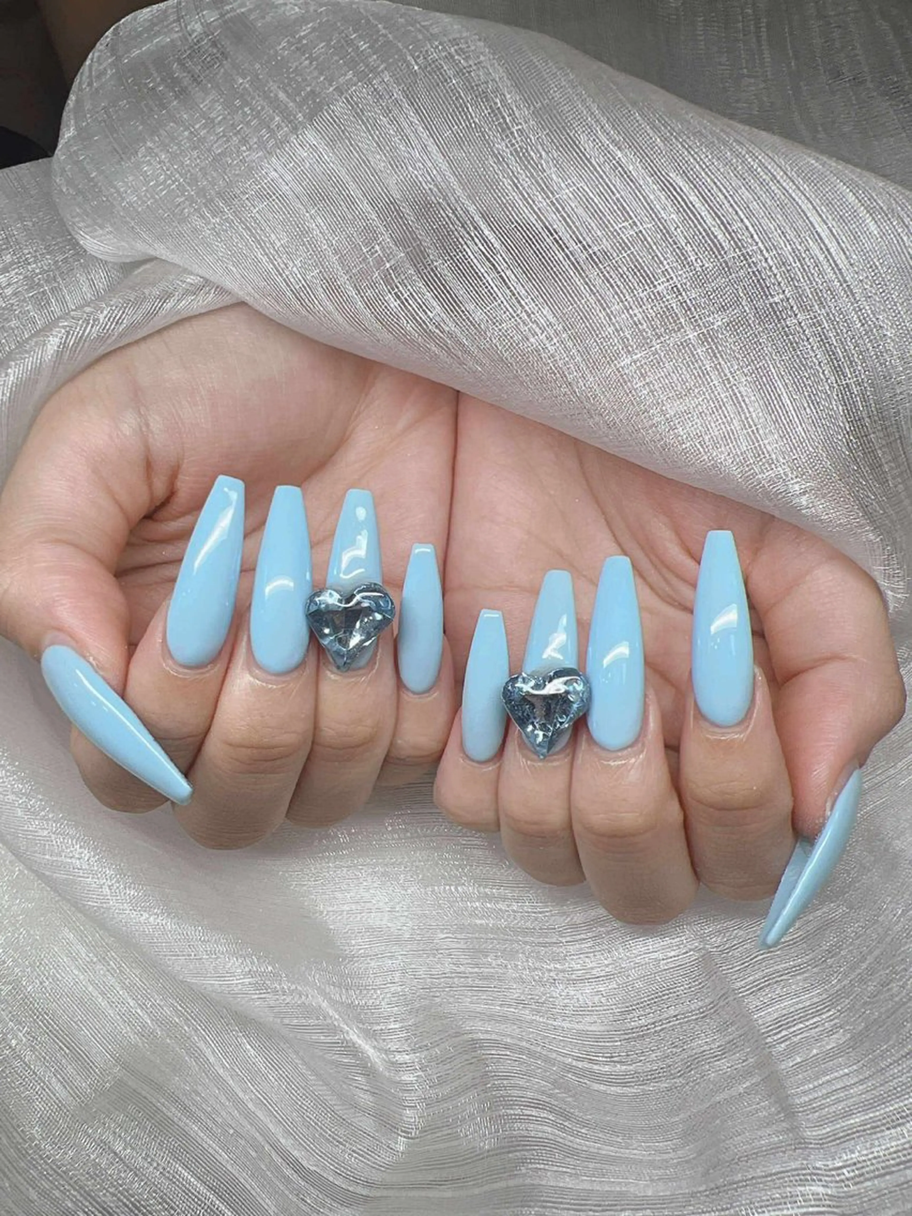 ネイル 長さ出し グラデーション 卒業式 キラキラネイル マグネットネイル ハンドネイル Lee Nailsのネイルデザイン