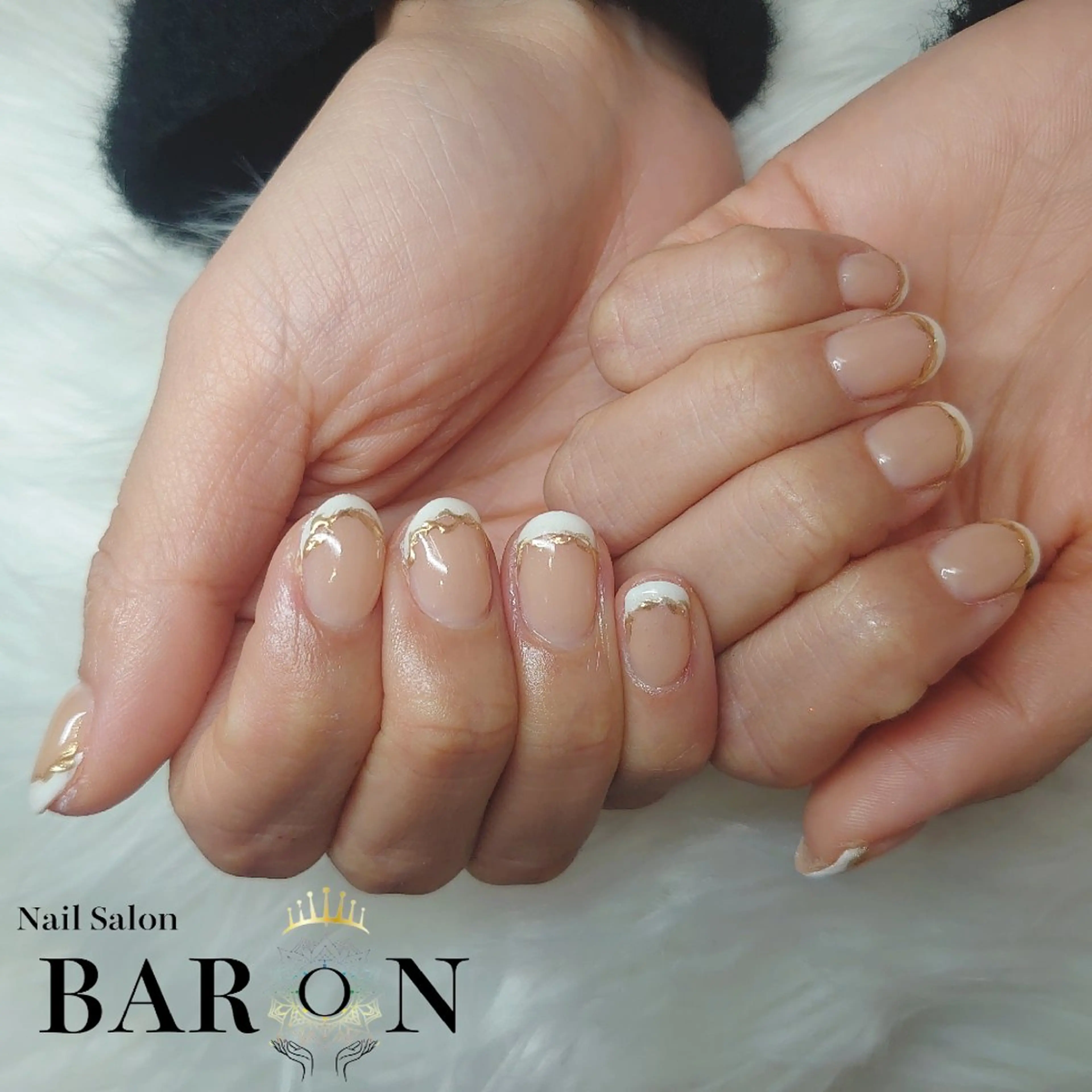 ネイル フレンチネイル ♛BARON♛ AOIのネイルデザイン