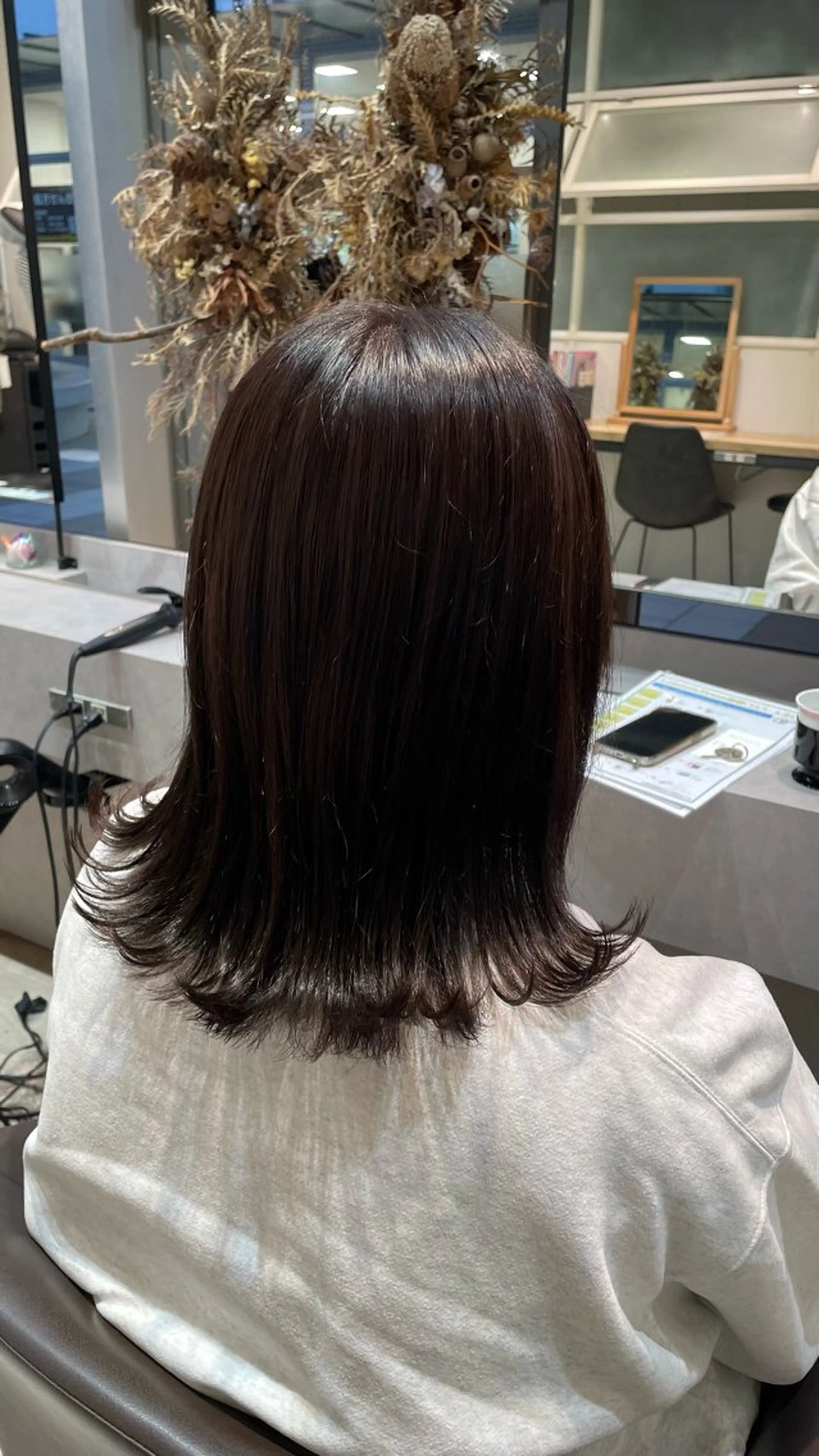 ミディアム カット ヘアカラー Lolonois 森ノ宮/RINのヘアスタイル